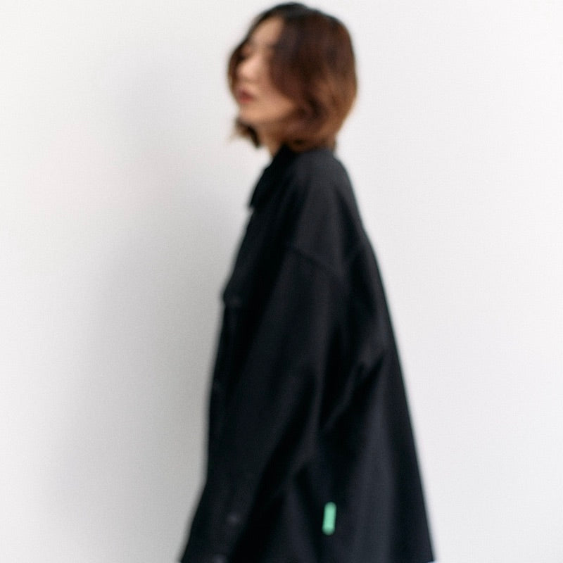 WILLY CHAVARRIA / BIG WILLY LS SHIRT SOLID BLACK