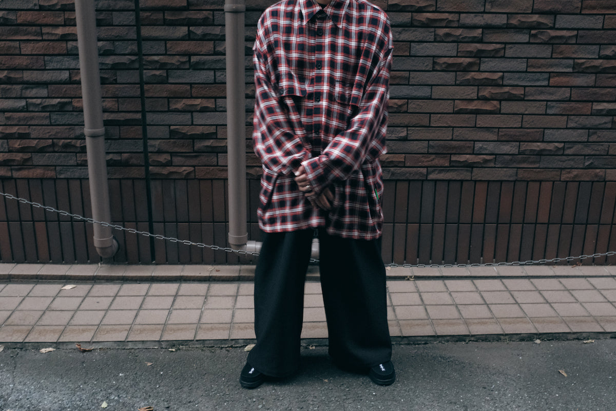 WILLY CHAVARRIA / BIG WILLY LS SHIRT RED PLAID & BLUE PLAID