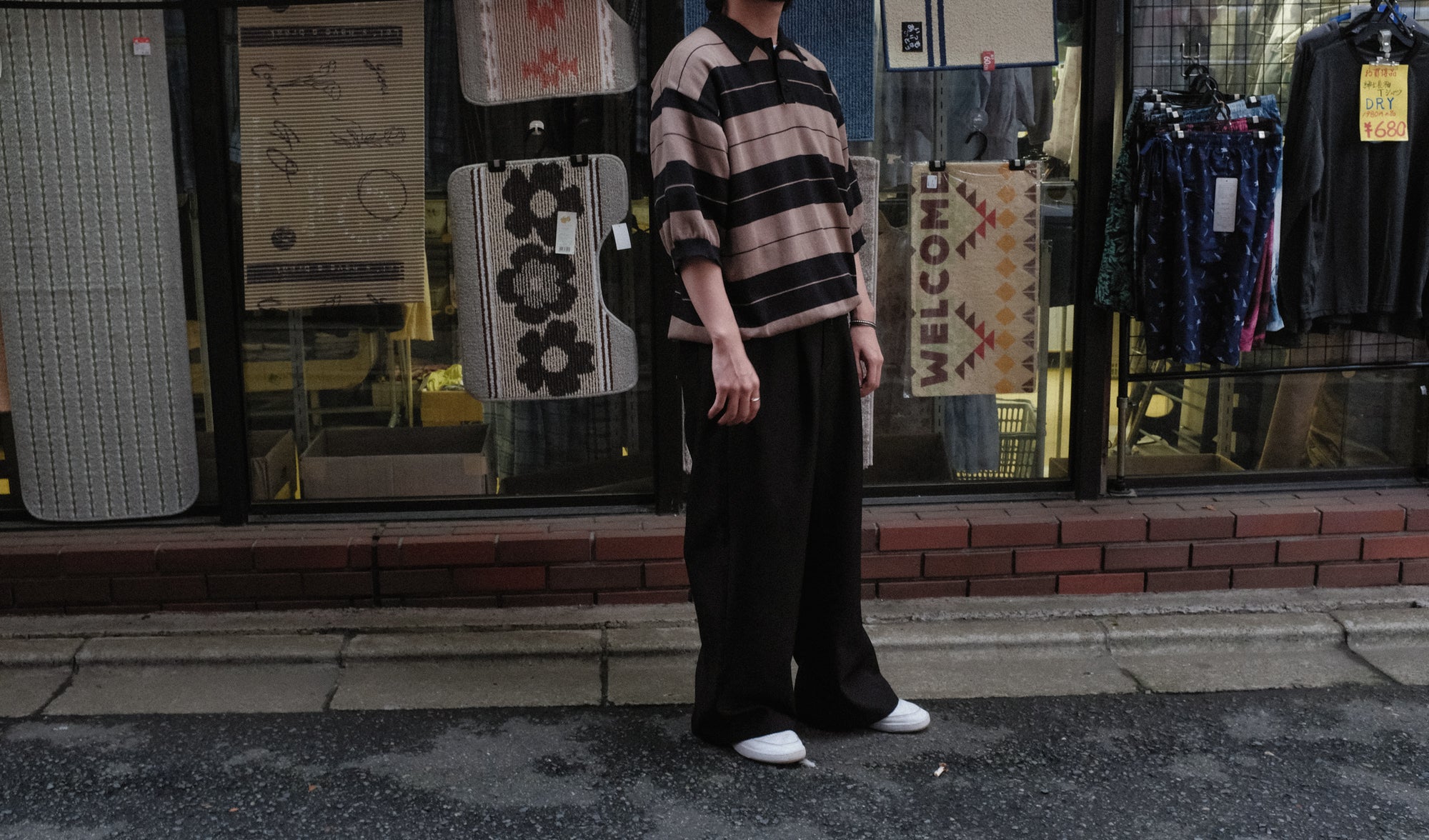 WILLY CHAVARRIA / CHARLIE BROWN STRIPE SWEATER POLO