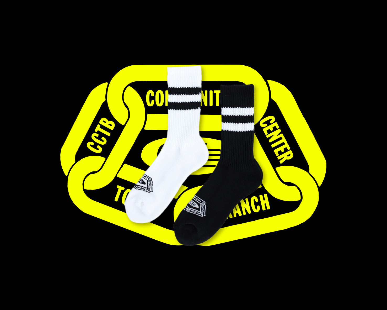 CCTB / CHAIN LOGO SOCKS 2P