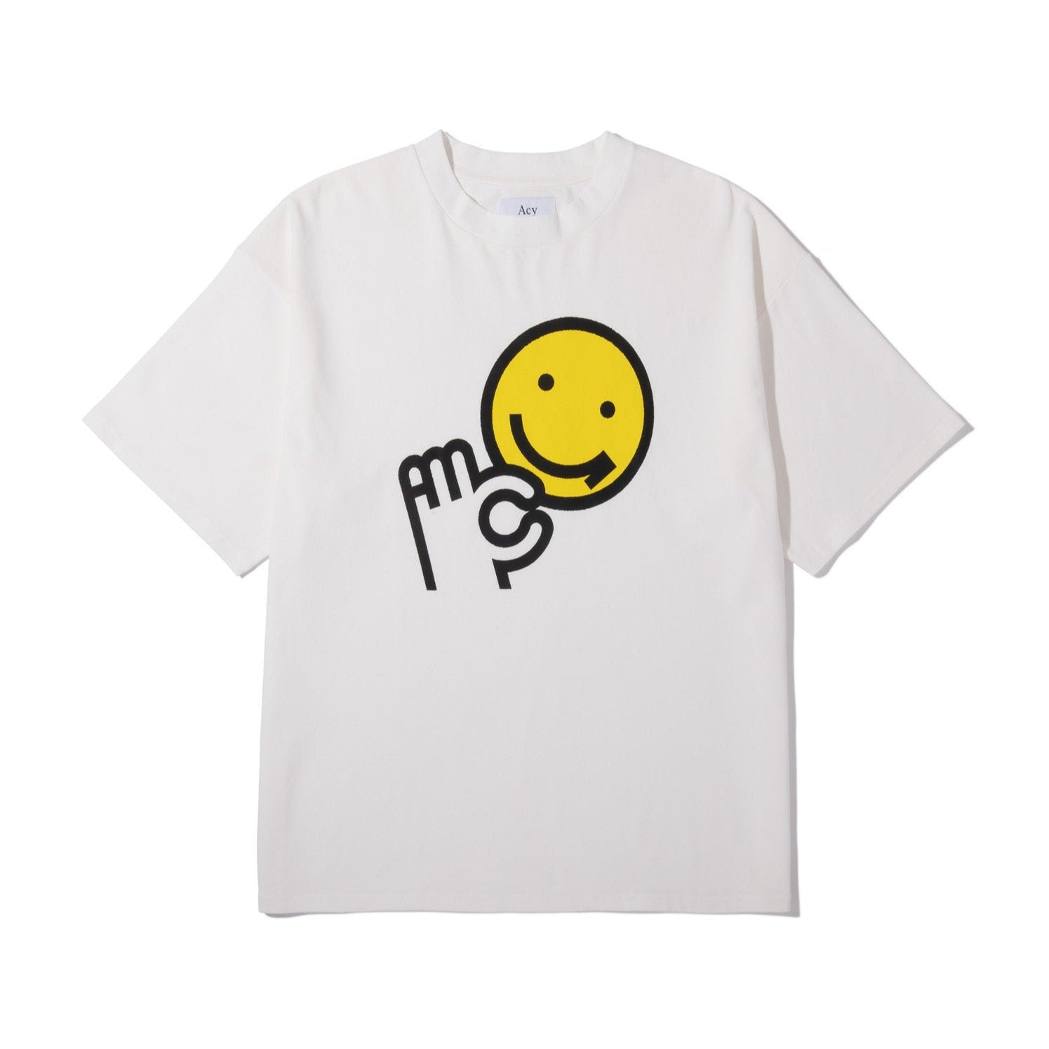 <span style="color: #f50b0b;">Last One</span> Acy / SMILEy TEE WHITE