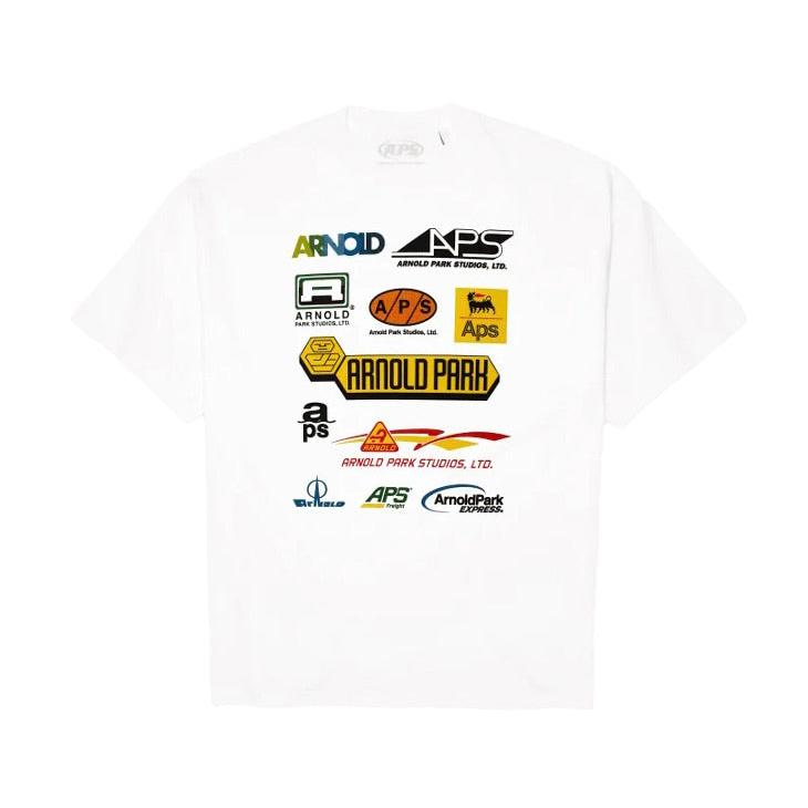 ARNOLD PARK STUDIOS / TRANSPORT MULTI LOGO SS T WHITE