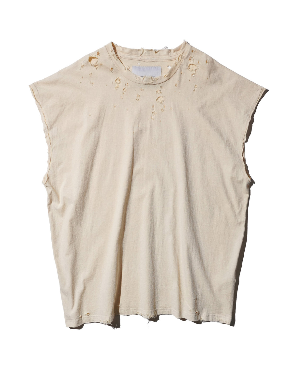 【EXCLUSIVE】TEPPEI FURUYAMA / NO SLEEVE T-SHIRT BEIGE