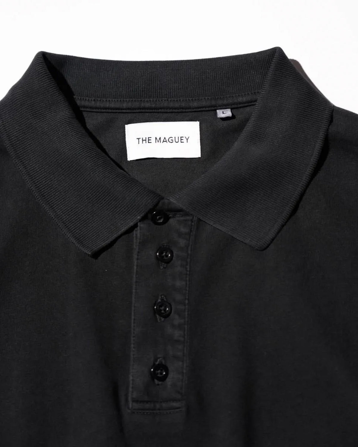 THE MAGUEY / SHORT SLEEVE POLO BLACK CLAY