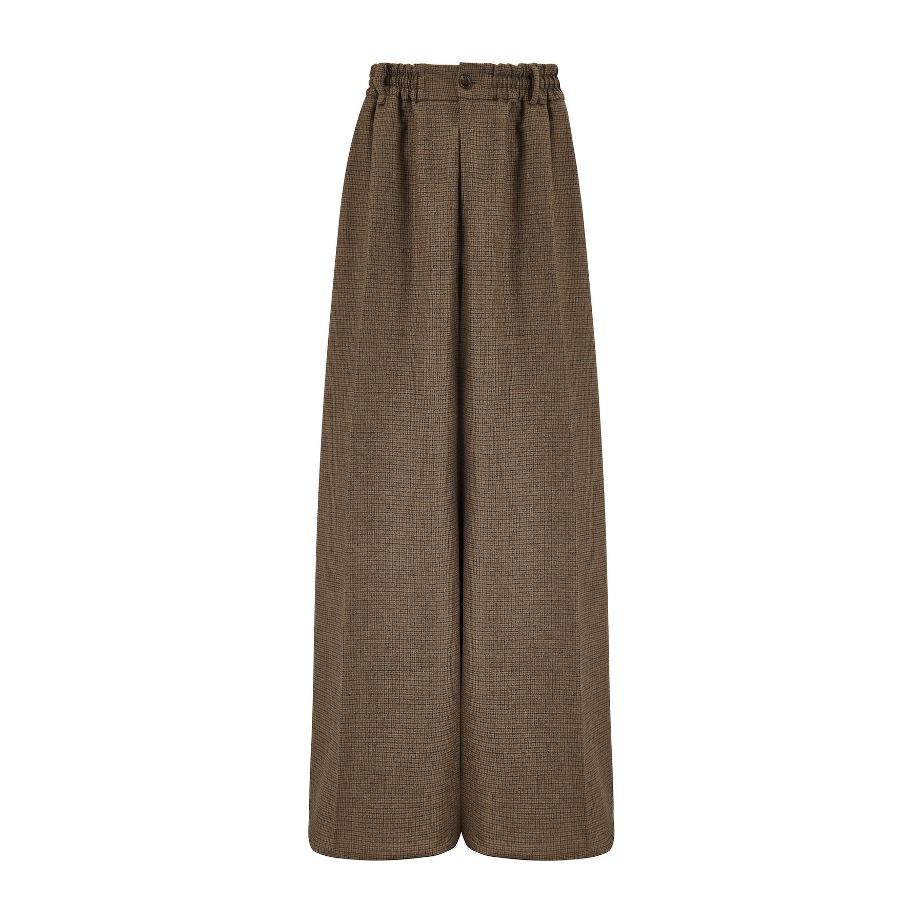 Martine Rose / EXTREME WIDE LEG TAILORED TROUSER BROWN