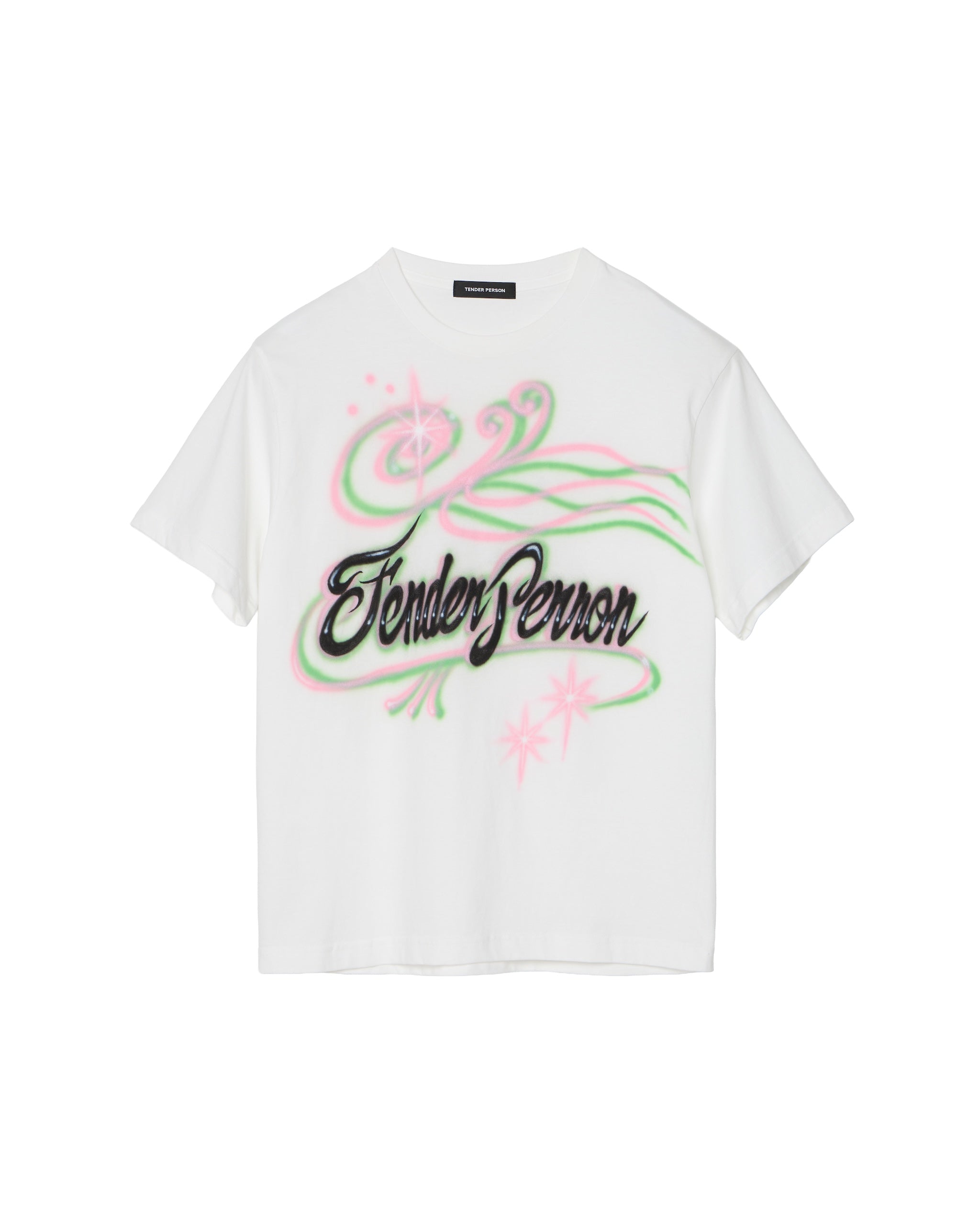 TENDER PERSON / AIRBRUSHED TEE WHITE