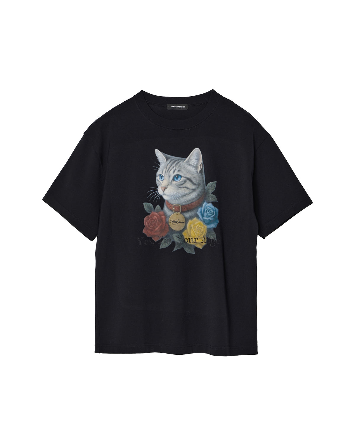 <span style="color: #f50b0b;">Last One</span> TENDER PERSON / AMERICAN SHORTHAIR TEE BLACK