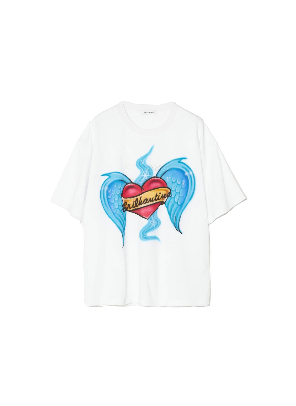 TENDER PERSON / AIRBRUSHED ROCK HEART T WHITE