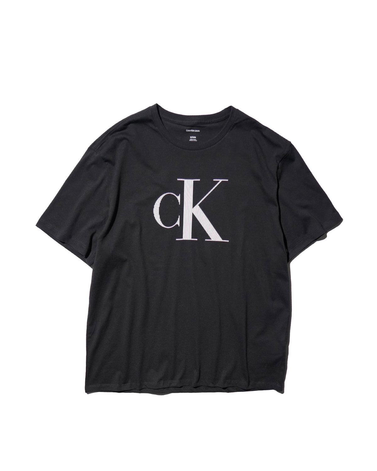 Calvin Klein / PRINTED LOGO TEE BLACK
