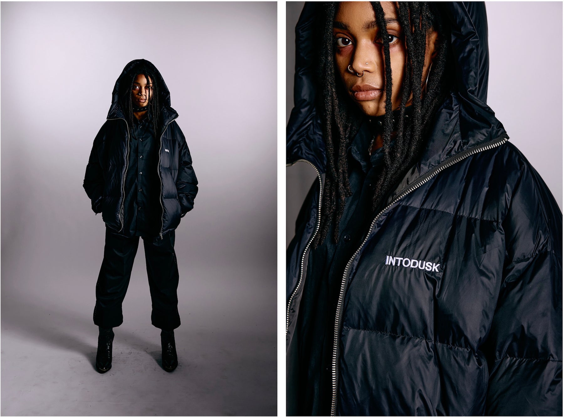 INTODUSK / DOWN JACKET BLACK