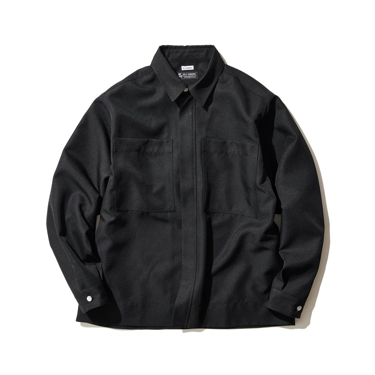 <span style="color: #f50b0b;">Last One</span> WILLY CHAVARRIA / ZIP PLACKET LS SHIRT RECYCTEX BLACK
