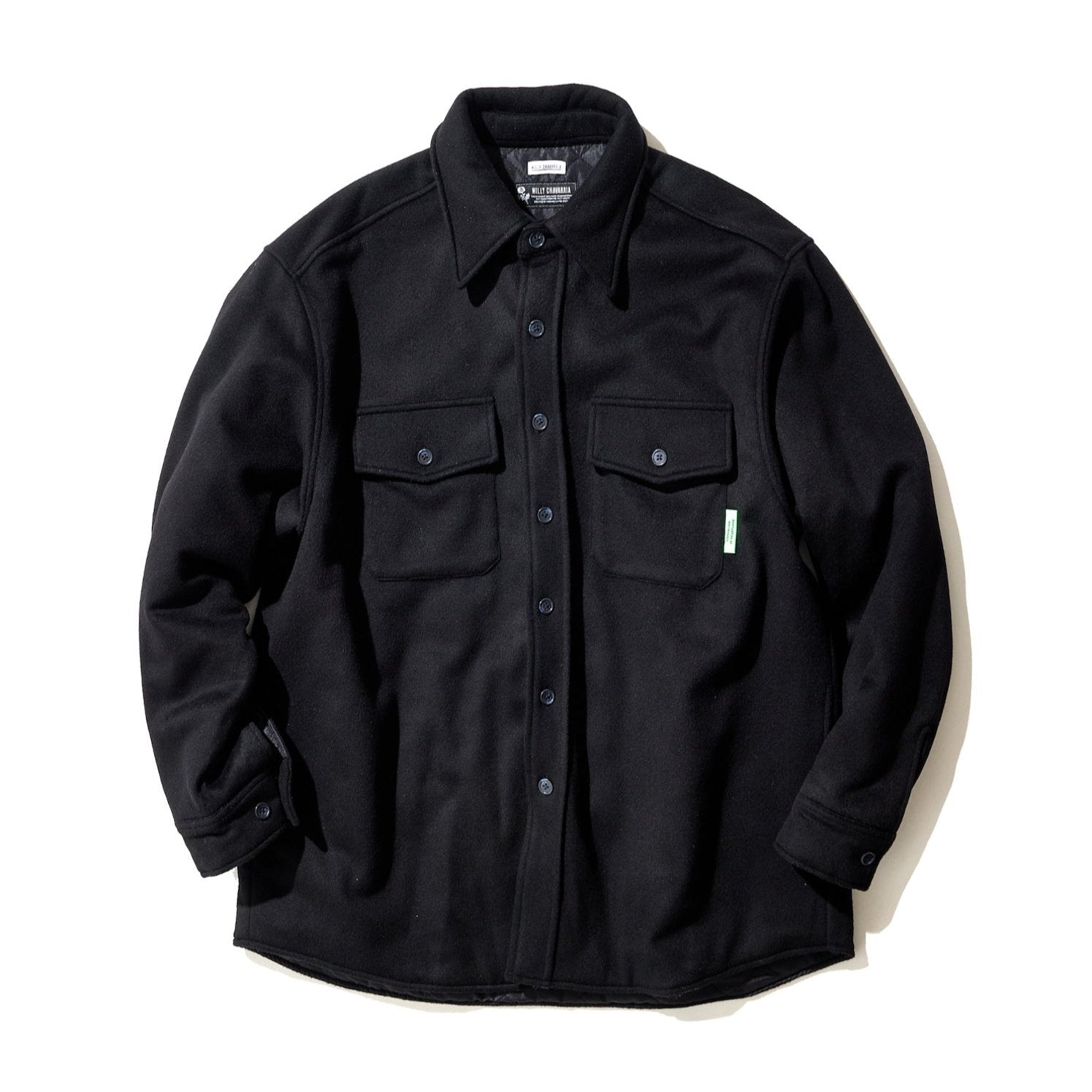 <span style="color: #f50b0b;">Last One</span>
WILLY CHAVARRIA / WOOL QUILTED SHIRT JACKET BLACK