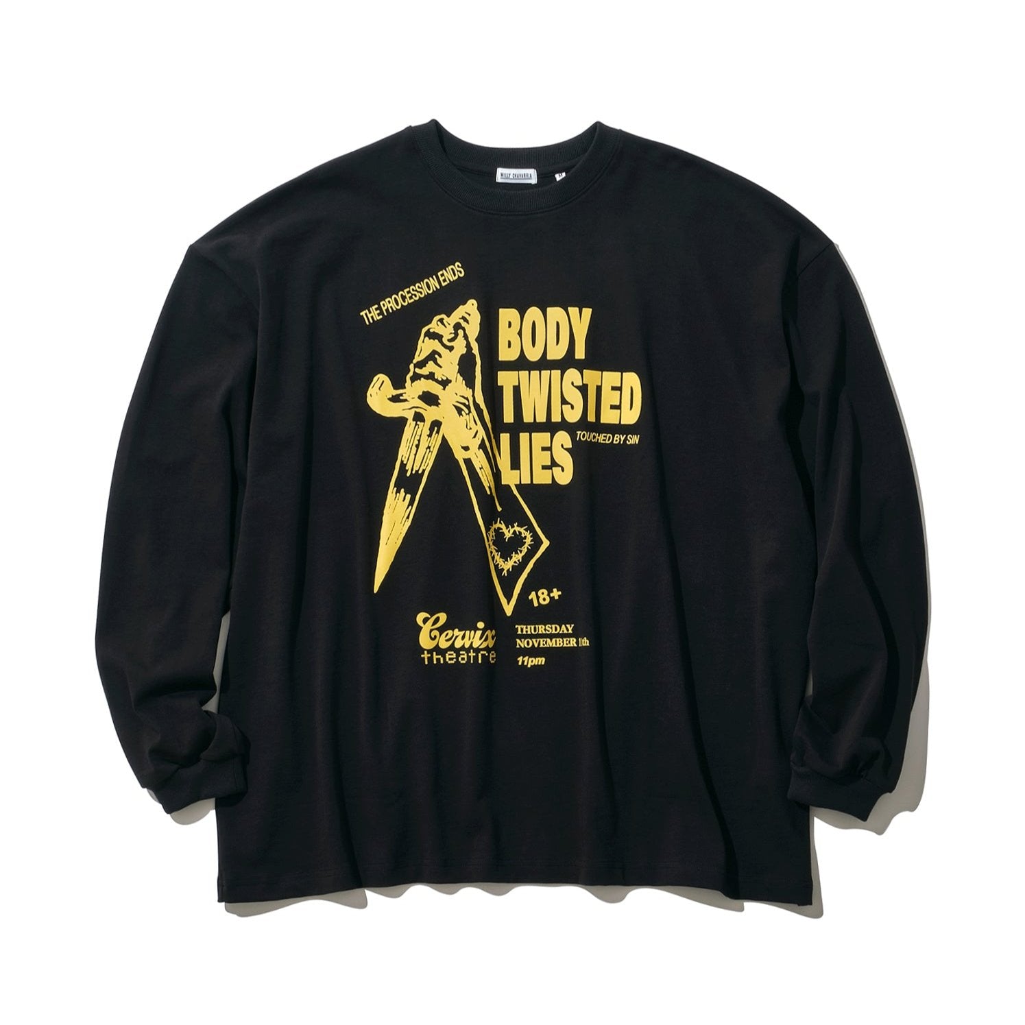 <span style="color: #ff2a00;">Last One</span> WILLY CHAVARRIA / BODY TWISTED LIES LS BUFFALO T SOLID BLACK