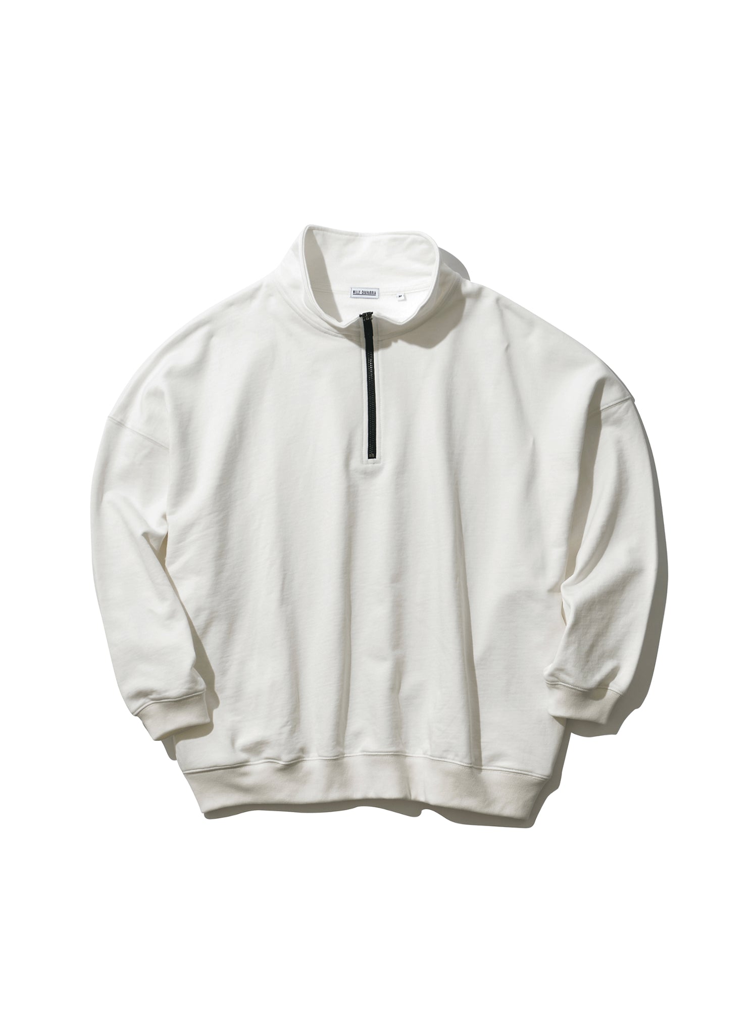 WILLY CHAVARRIA / HALF ZIP SWEAT BRIGHT WHITE