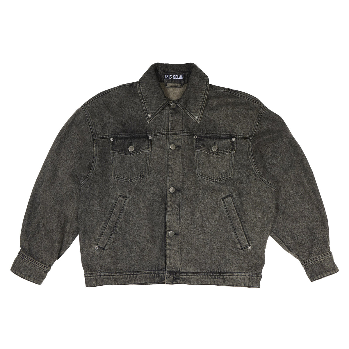 <span style="color: #f50b0b;">Last One</span> 1313 SELAH / SANTIAGO DENIM JACKET WASHED GREY
