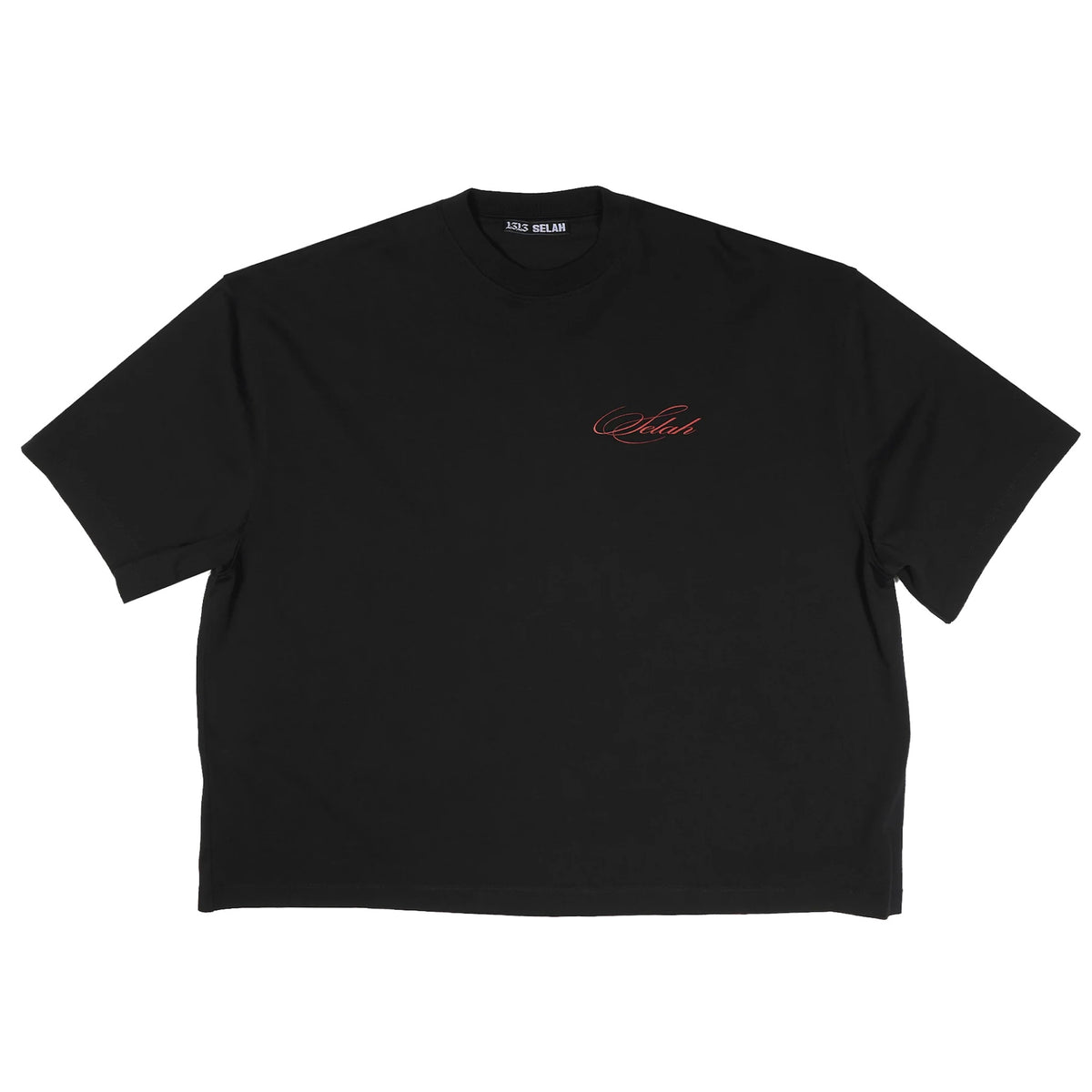 <span style="color: #f50b0b;">Last One</span> 1313 SELAH / BLOOD ROSE ROSARIO TEE BLACK