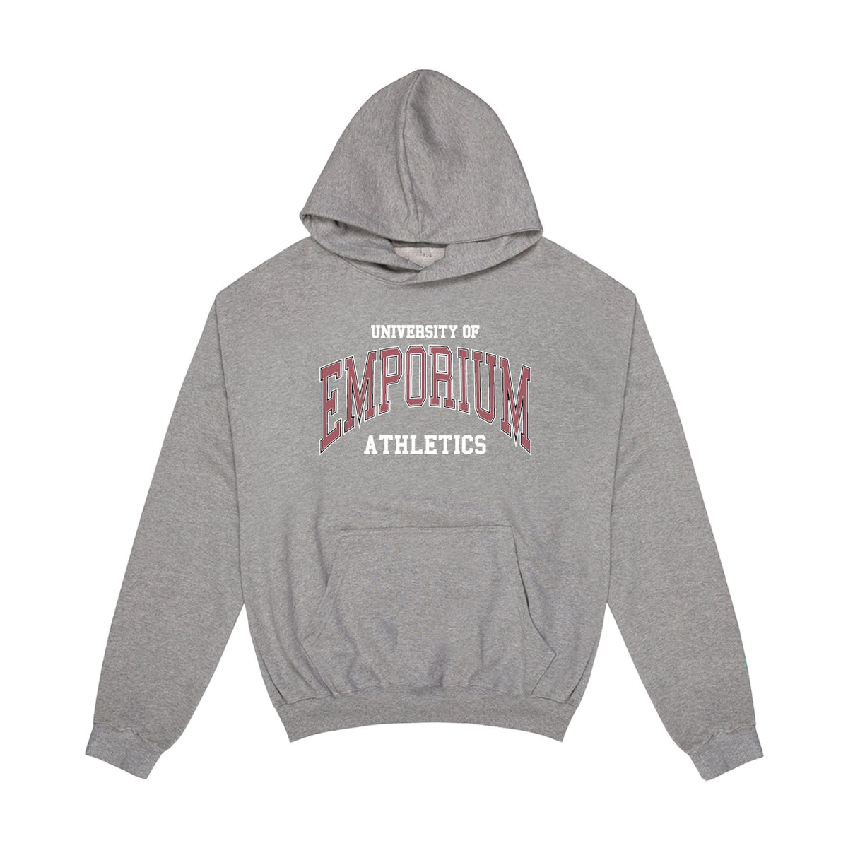 <span style="color: #f50b0b;">Last One</span> EMPORIUM / ATHLETICS LOGO HOOD GREY MARL