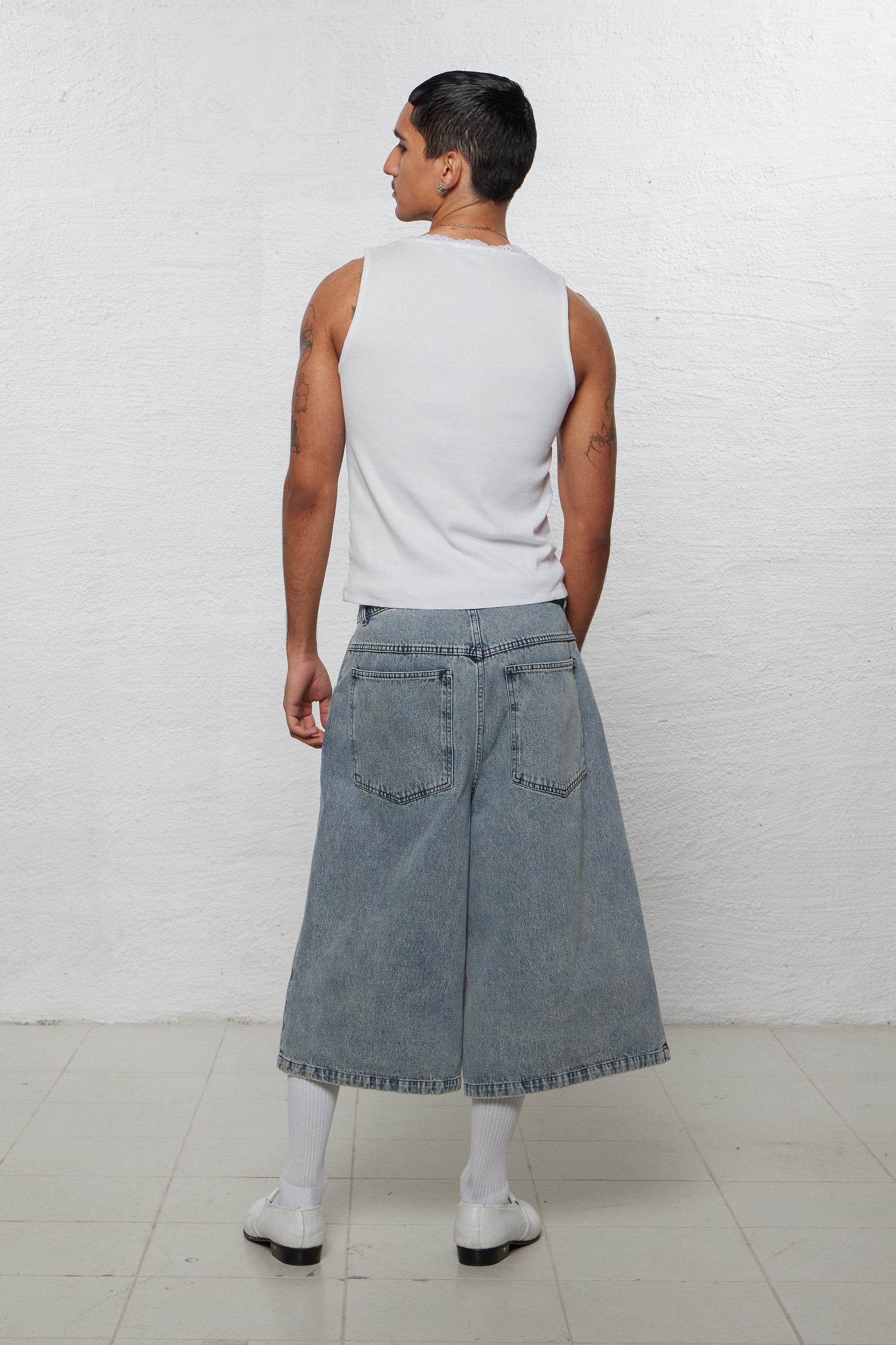 1313 SELAH / BENJI DENIM SHORTS RINSE BLUE