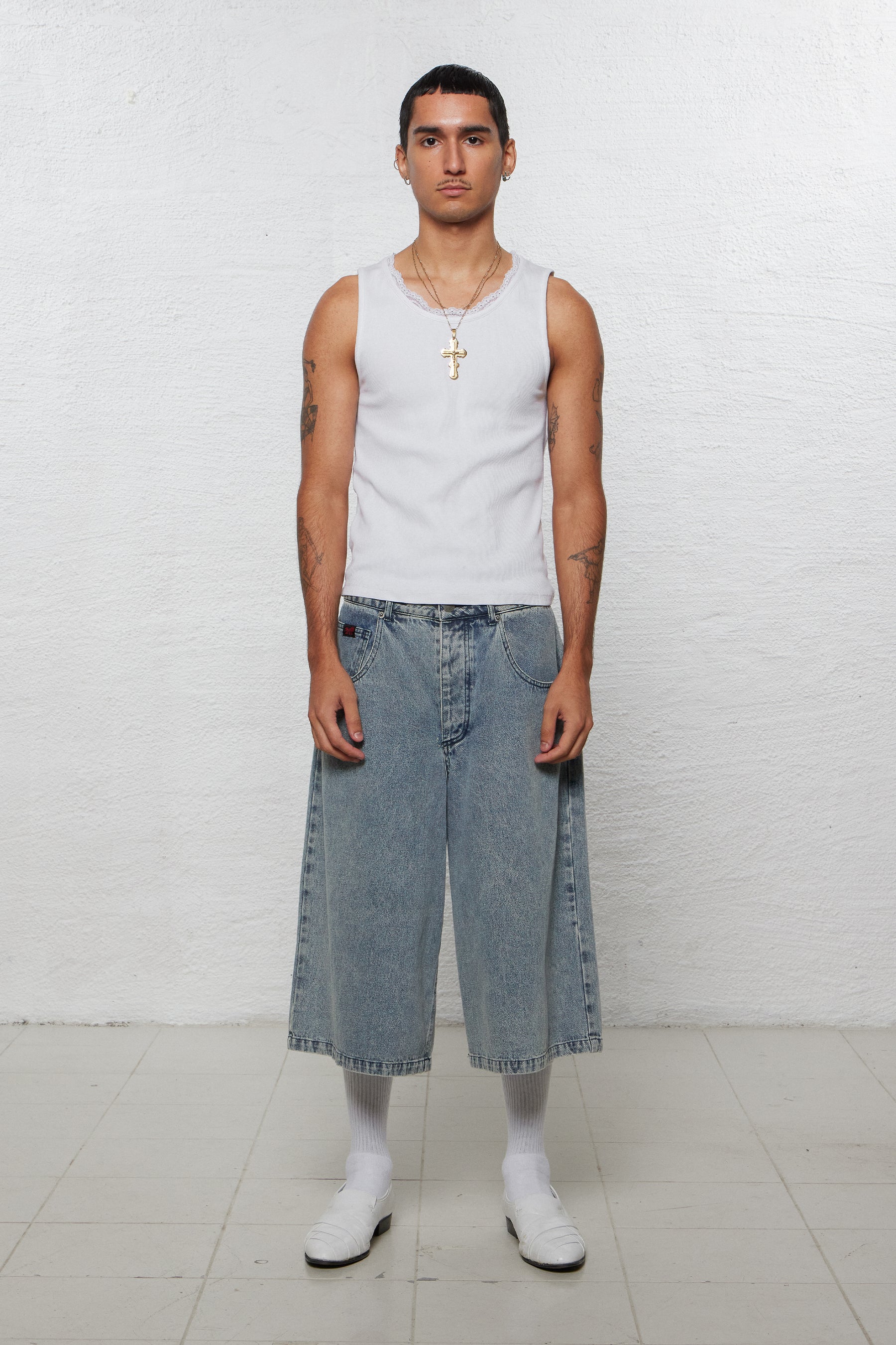 1313 SELAH / BENJI DENIM SHORTS RINSE BLUE