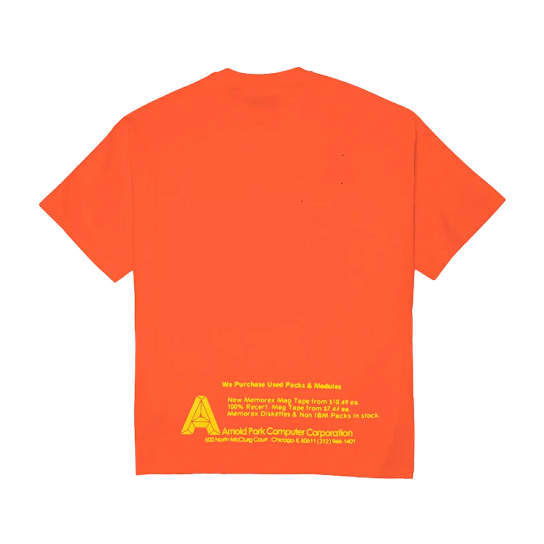 ARNOLD PARK STUDIOS / COMPUTER MARKETING LOGO SHORT SLEEVE 2 BLAZE ORANGE