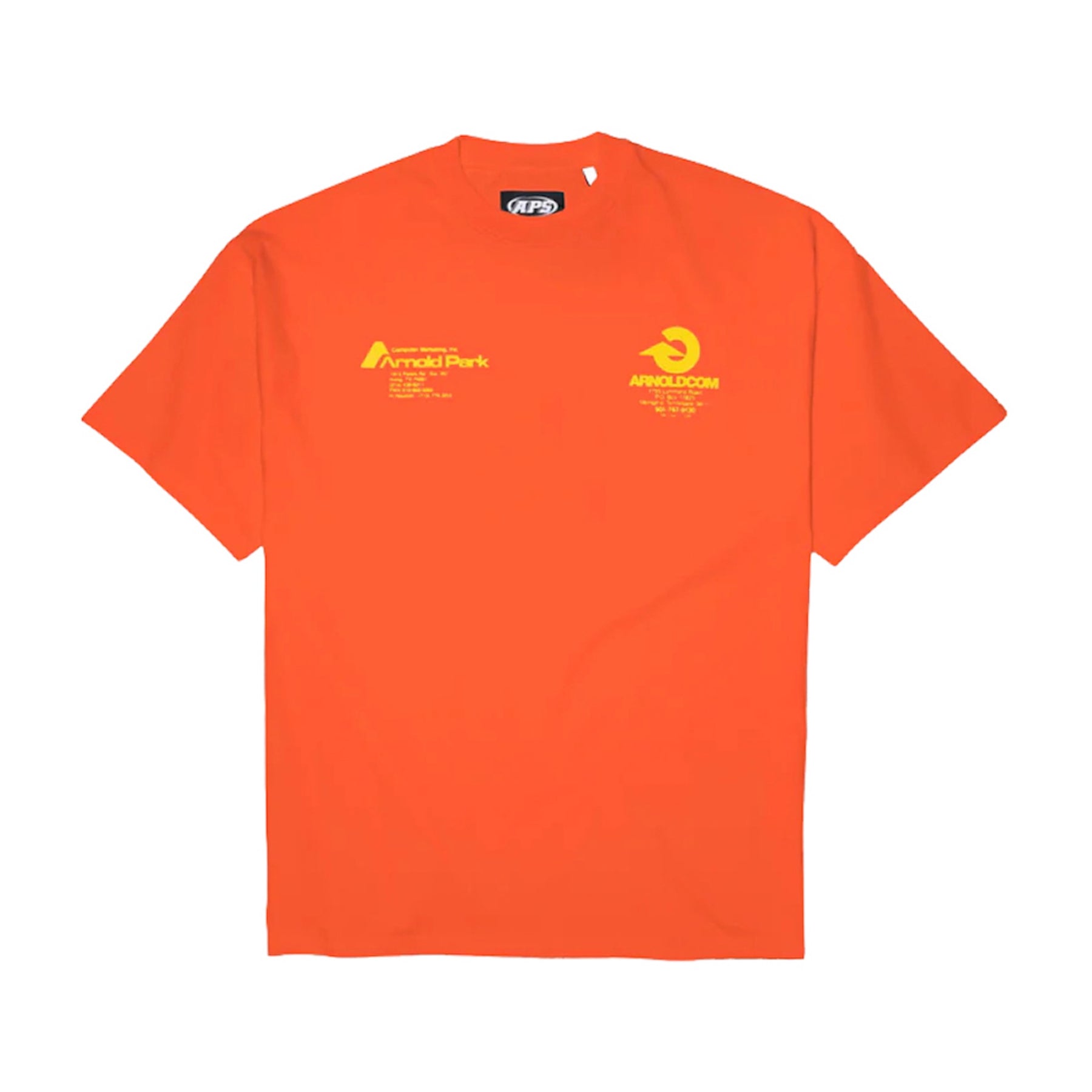 ARNOLD PARK STUDIOS / COMPUTER MARKETING LOGO SHORT SLEEVE 2 BLAZE ORANGE