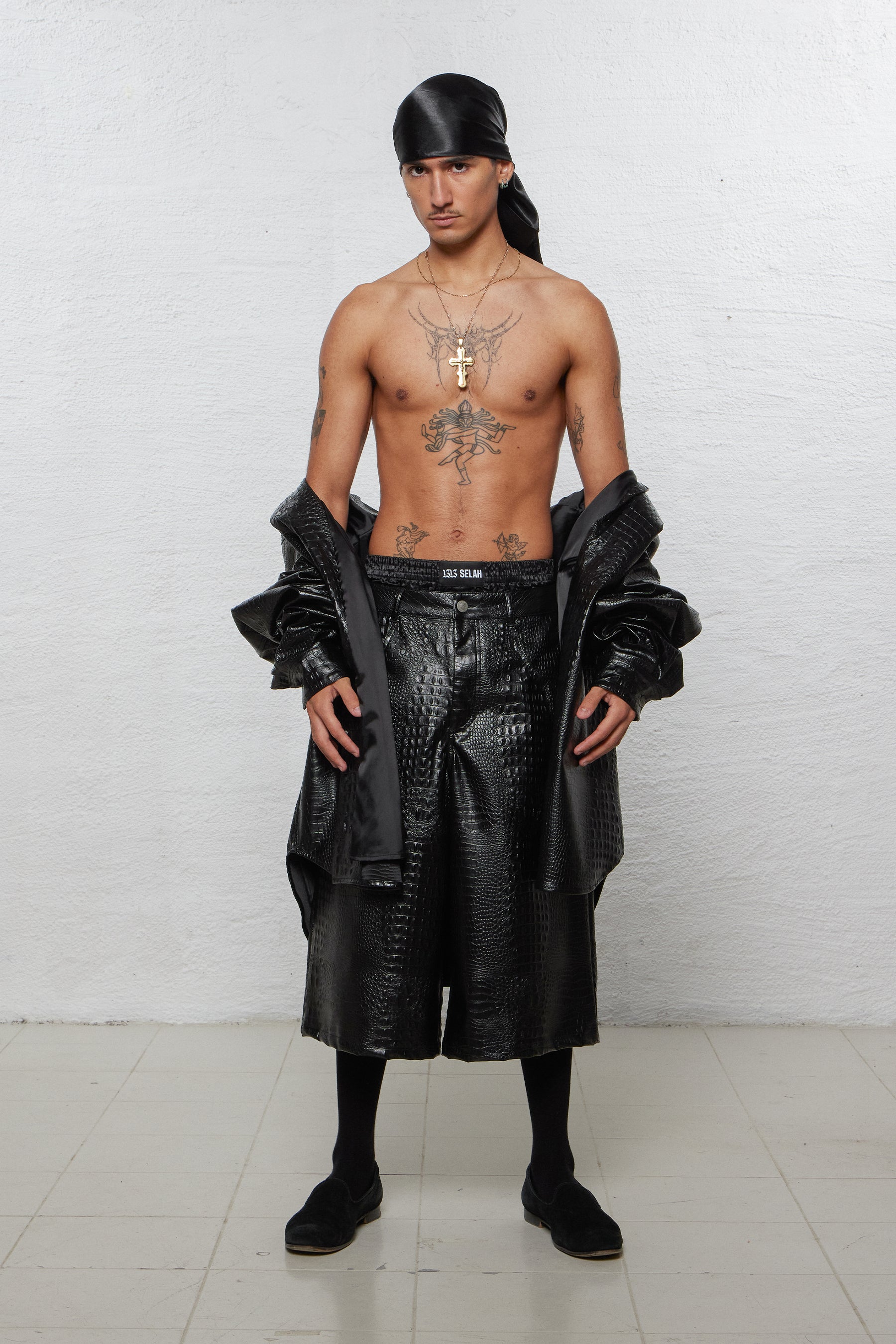 1313 SELAH / LUCIFER FAUX CROCODILE JACKET