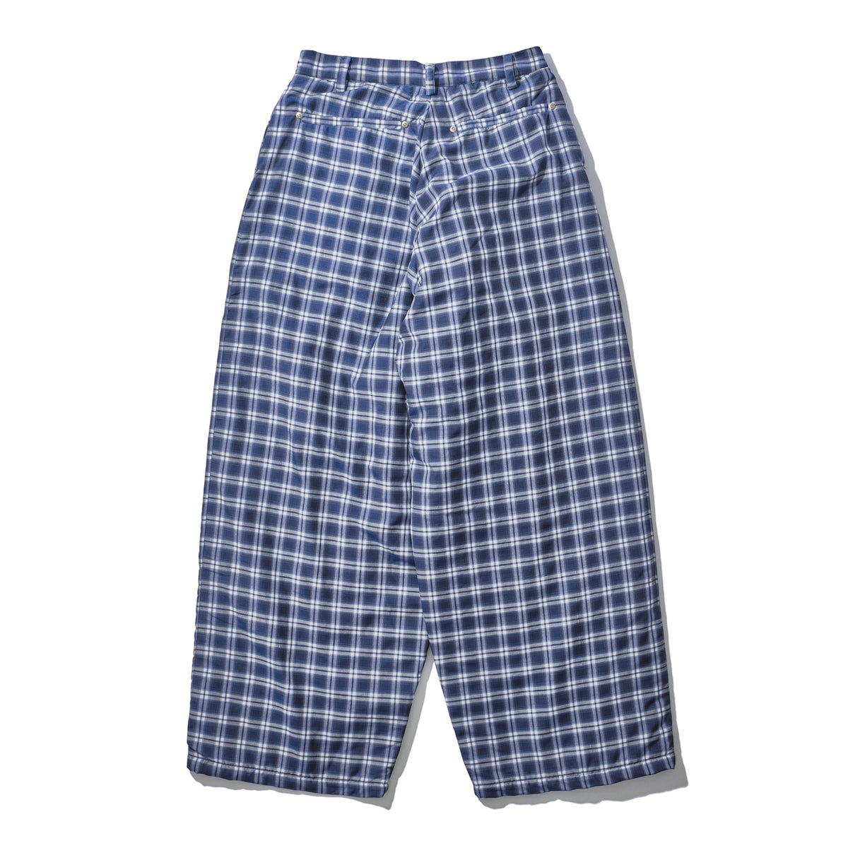 INTODUSK / PLAID QUILTED PANTS NAVY PLAID