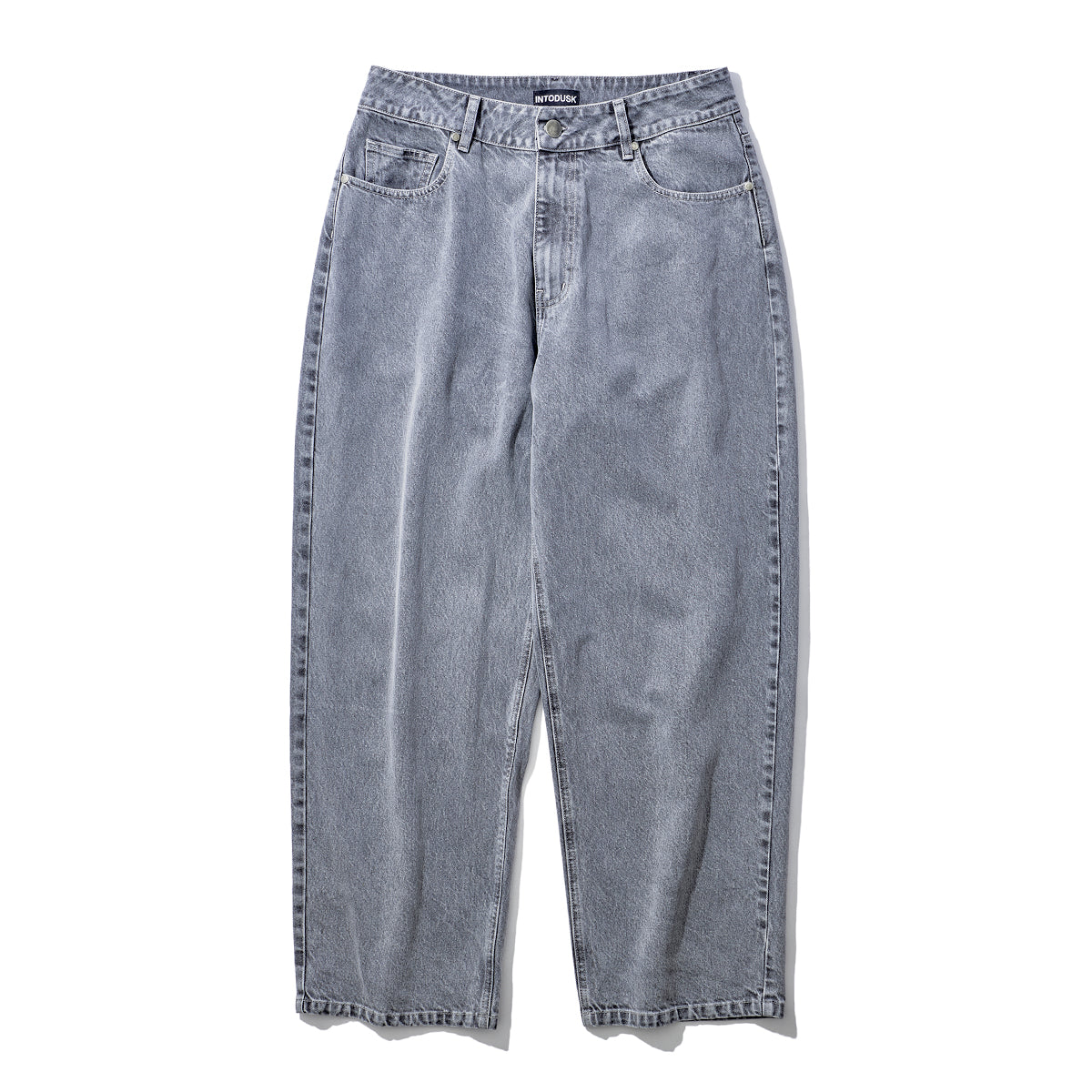 INTODUSK / LOOSE PANTS CHEMICAL WASHED INDIGO DENIM