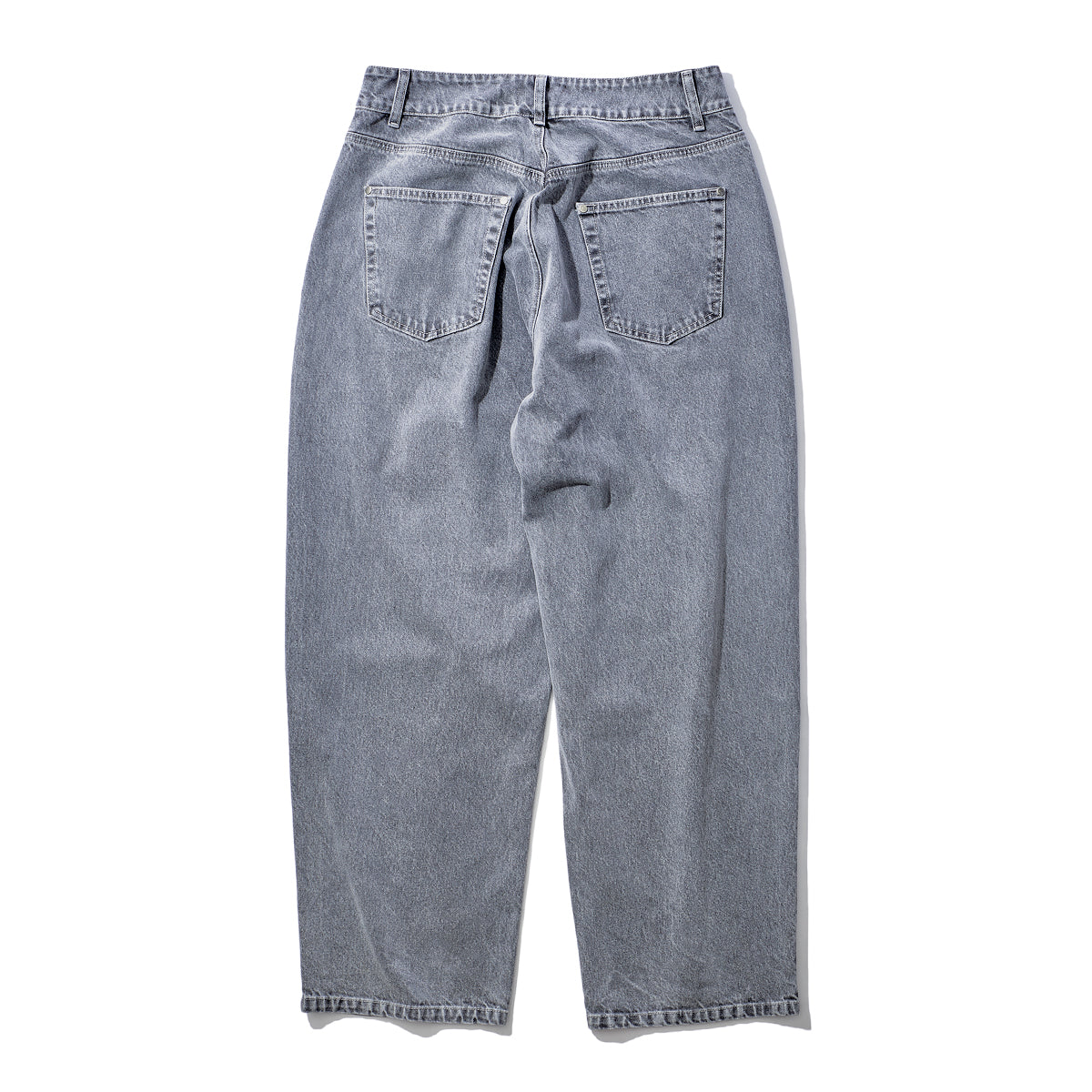 INTODUSK / LOOSE PANTS CHEMICAL WASHED INDIGO DENIM