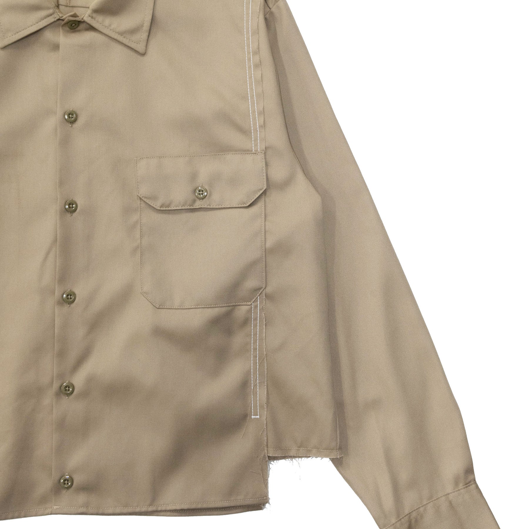 WHATEVERWORKS / SPLIT LS SHIRT KHAKI