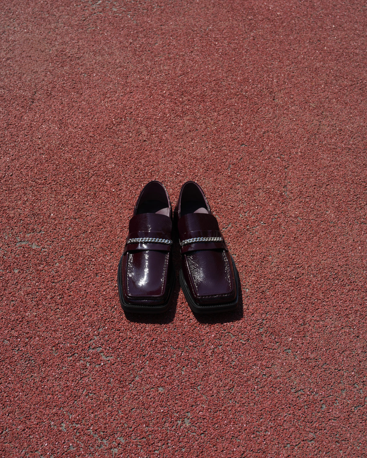 Martine Rose / FOLD BACK SQUARE TOE RED OXBLOOD