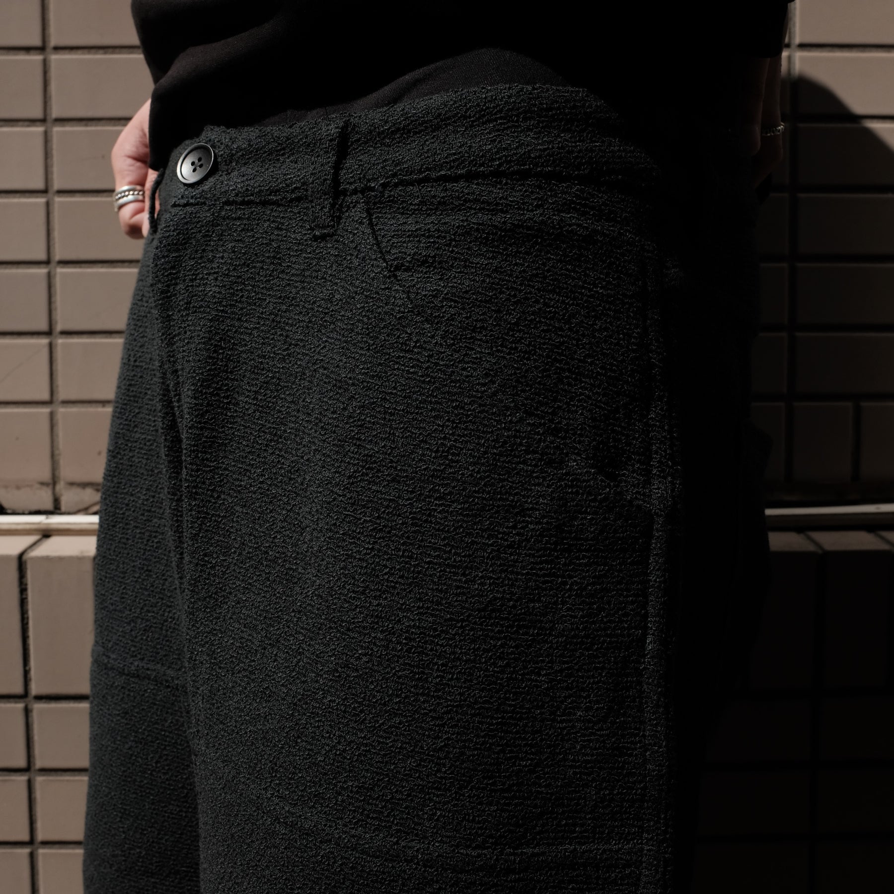 INTODUSK / TWEED EDGE REINFORCED SHORTS BLACK