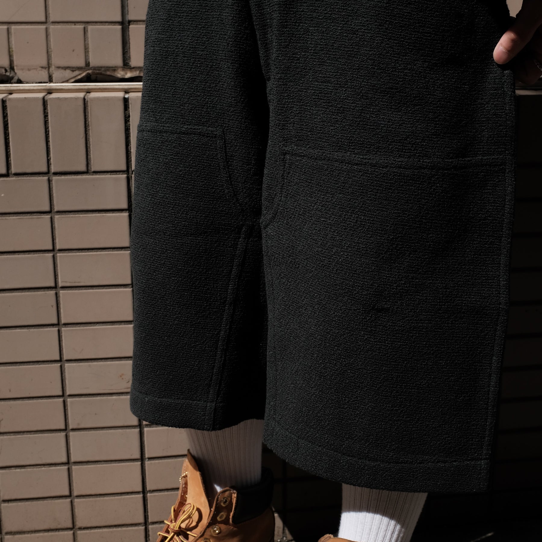 INTODUSK / TWEED EDGE REINFORCED SHORTS BLACK