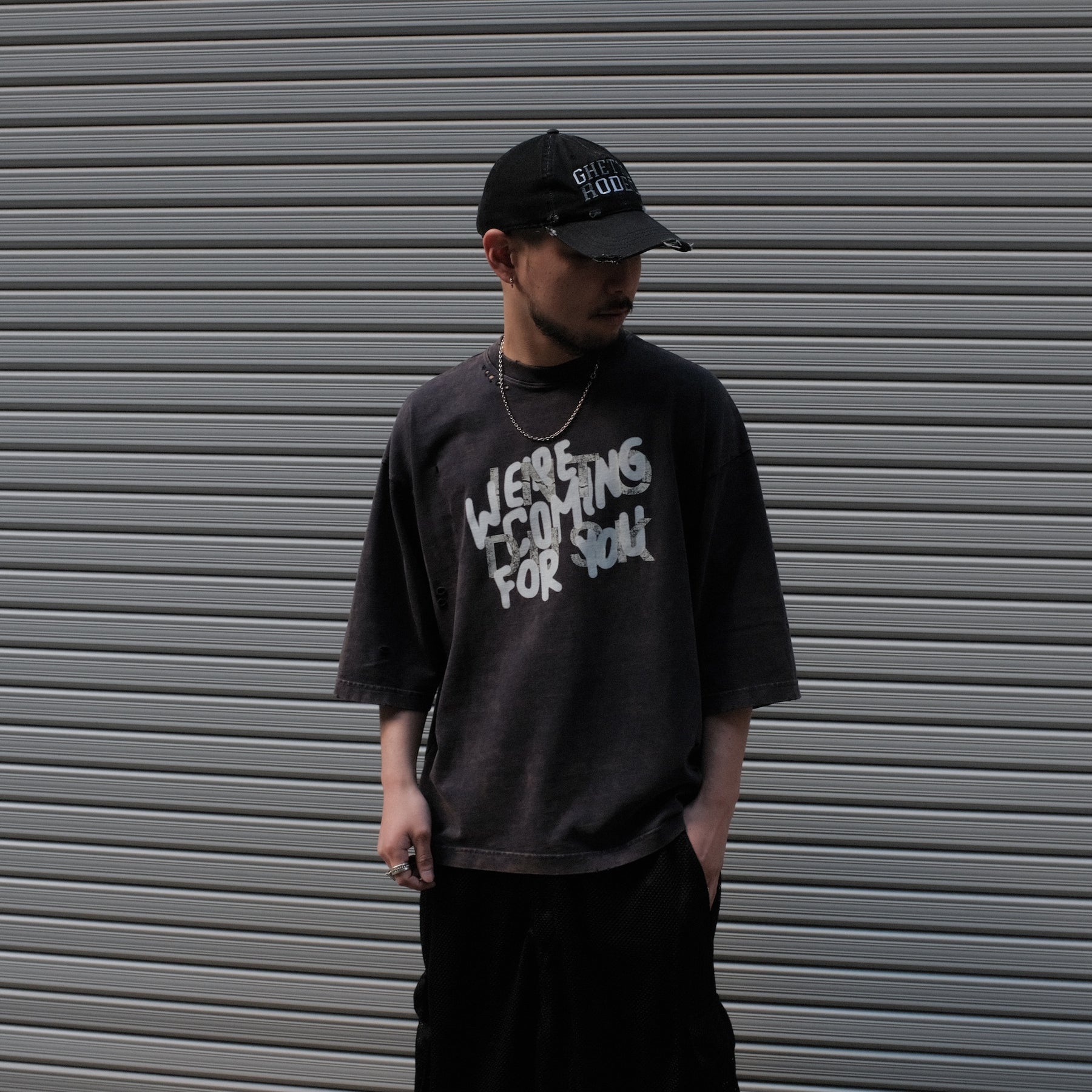 INTODUSK / INTODUSK POSTERS T WASHED MIDNIGHT NAVY