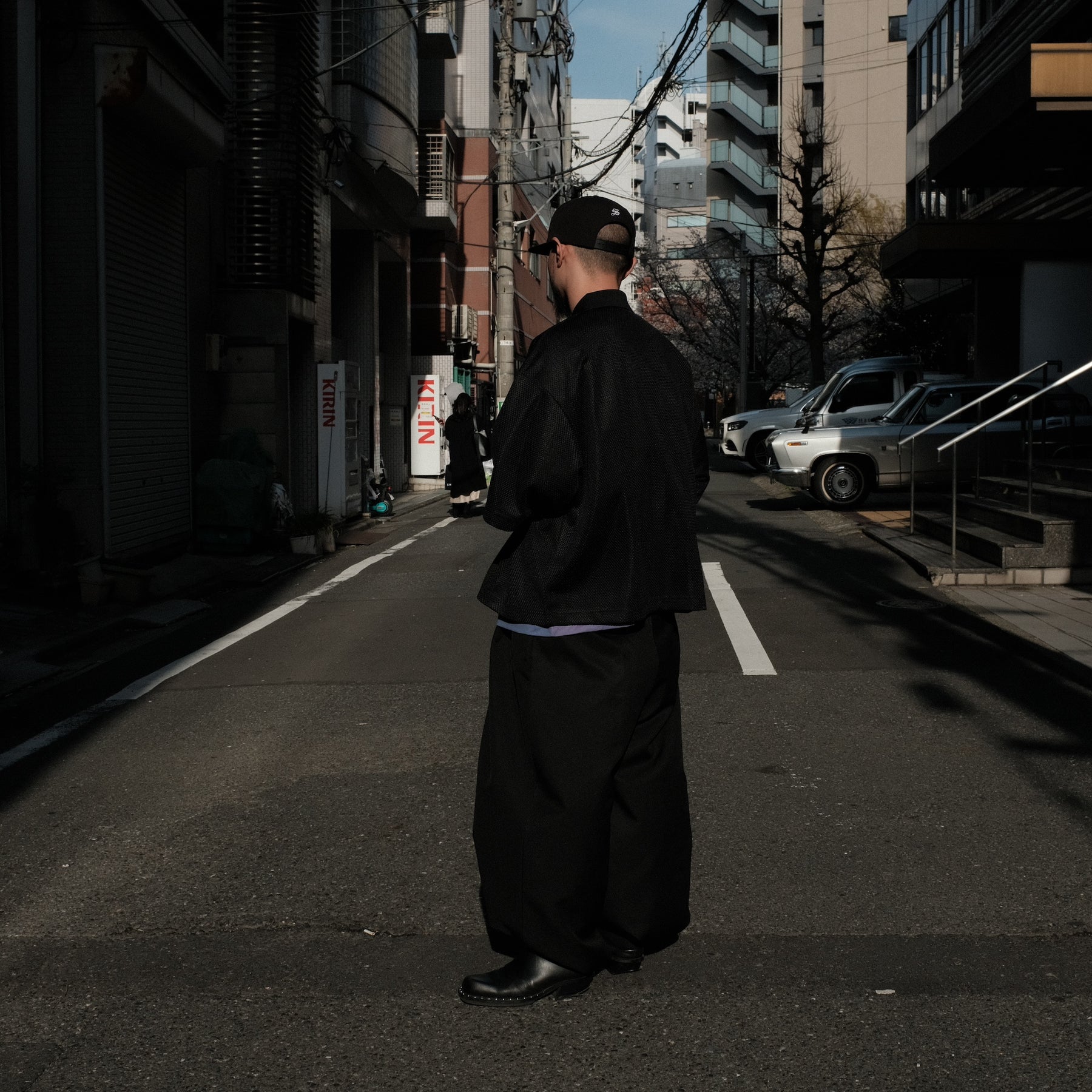 INTODUSK / MESH POLO BLACK