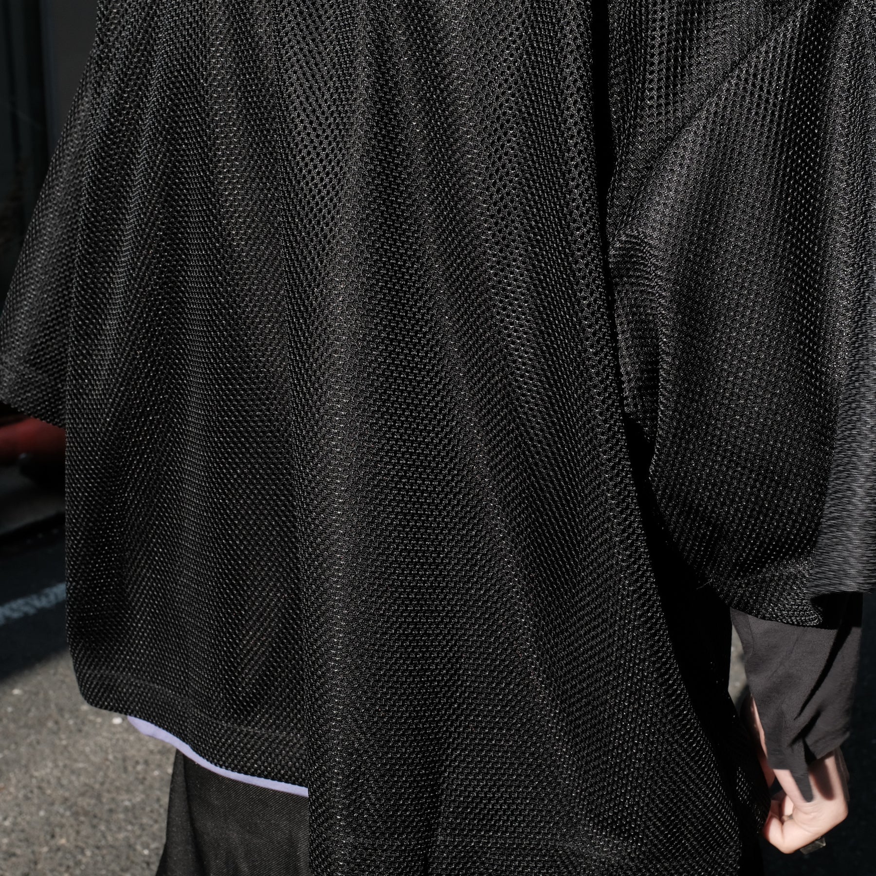 INTODUSK / MESH POLO BLACK