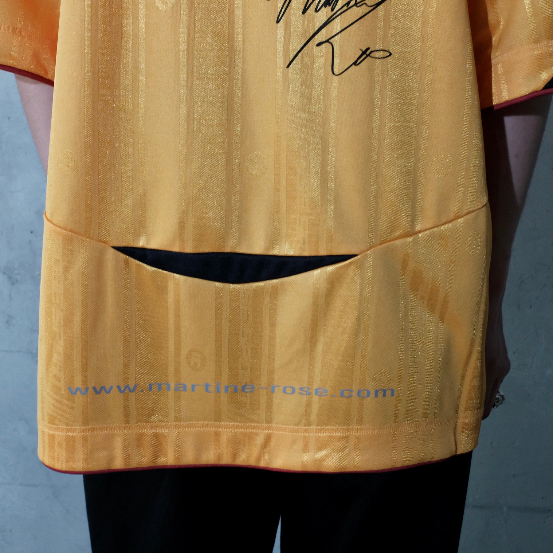 Martine Rose / PRINTED FOOTBALL TOP YELLOW GOLD