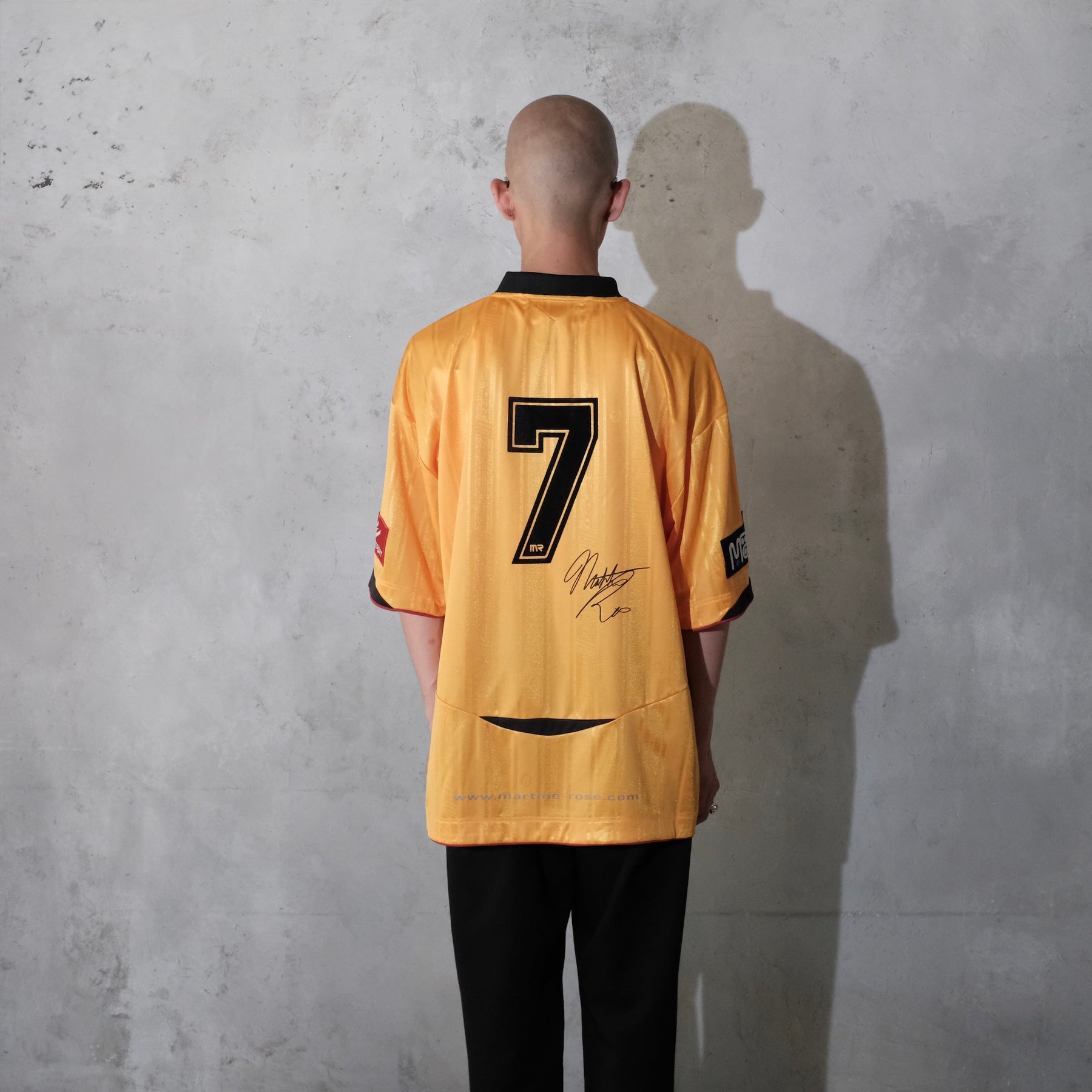 Martine Rose / PRINTED FOOTBALL TOP YELLOW GOLD