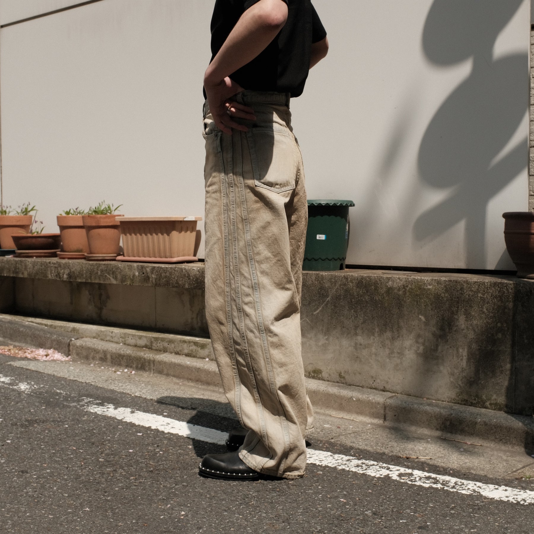 ROTOL / TRIPLE SEAMS 6P DENIM WIDE BLEACH