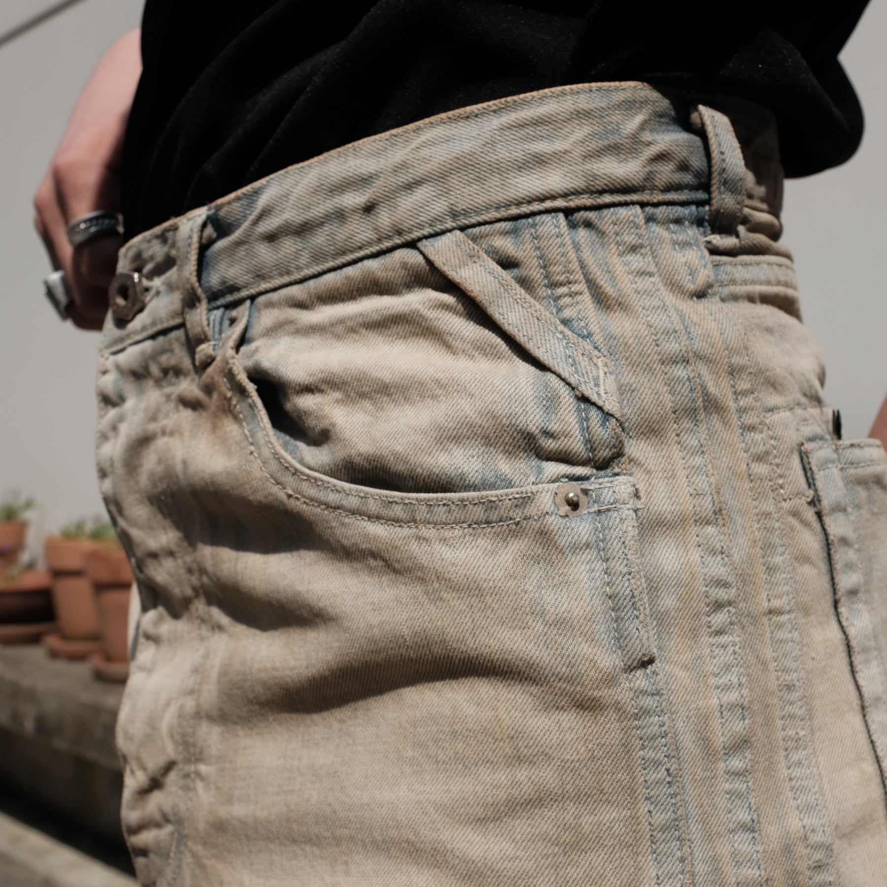 ROTOL / TRIPLE SEAMS 6P DENIM WIDE BLEACH