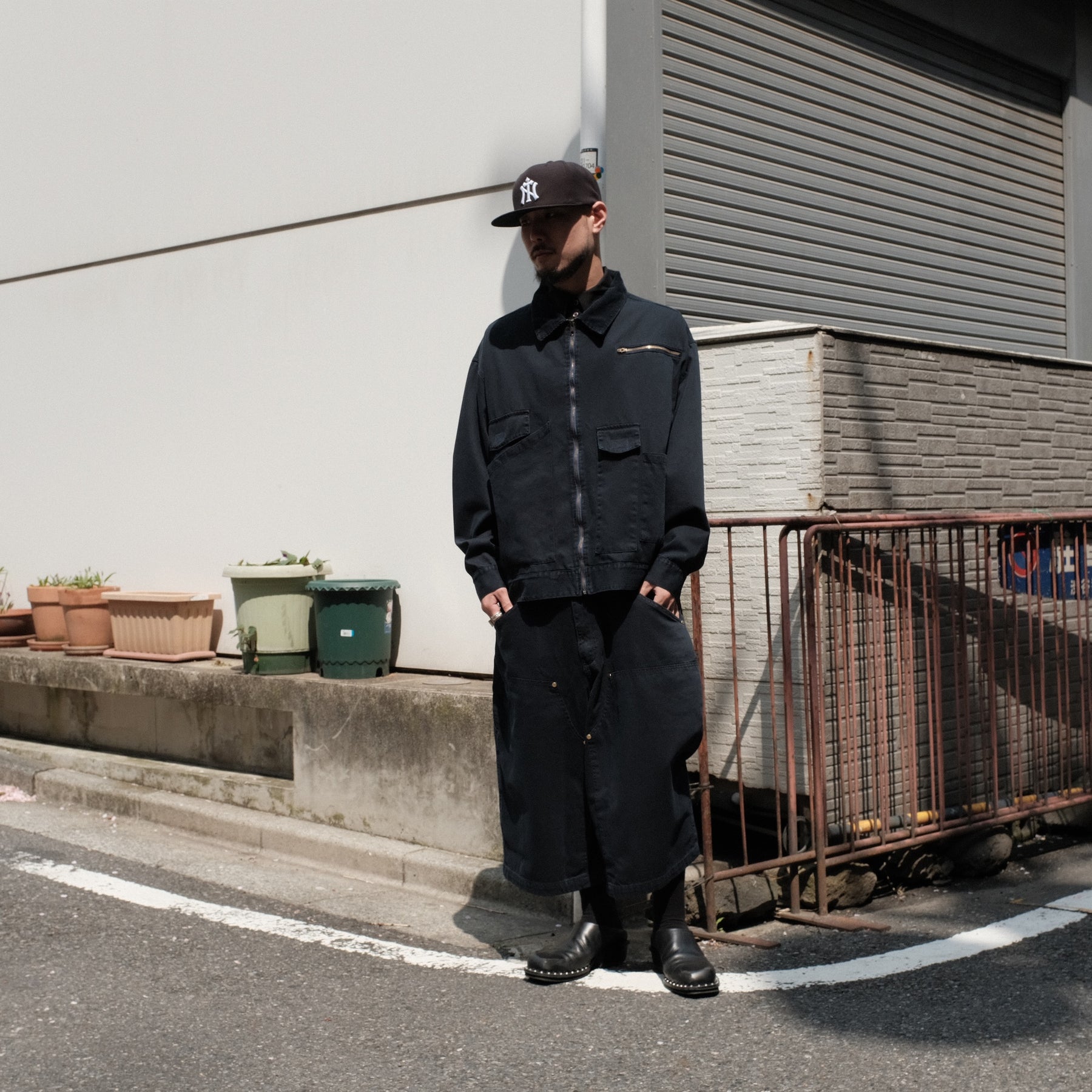 INTODUSK / VARIETY SUNSET JACKET WASHED MIDNIGHT NAVY ORGANIC