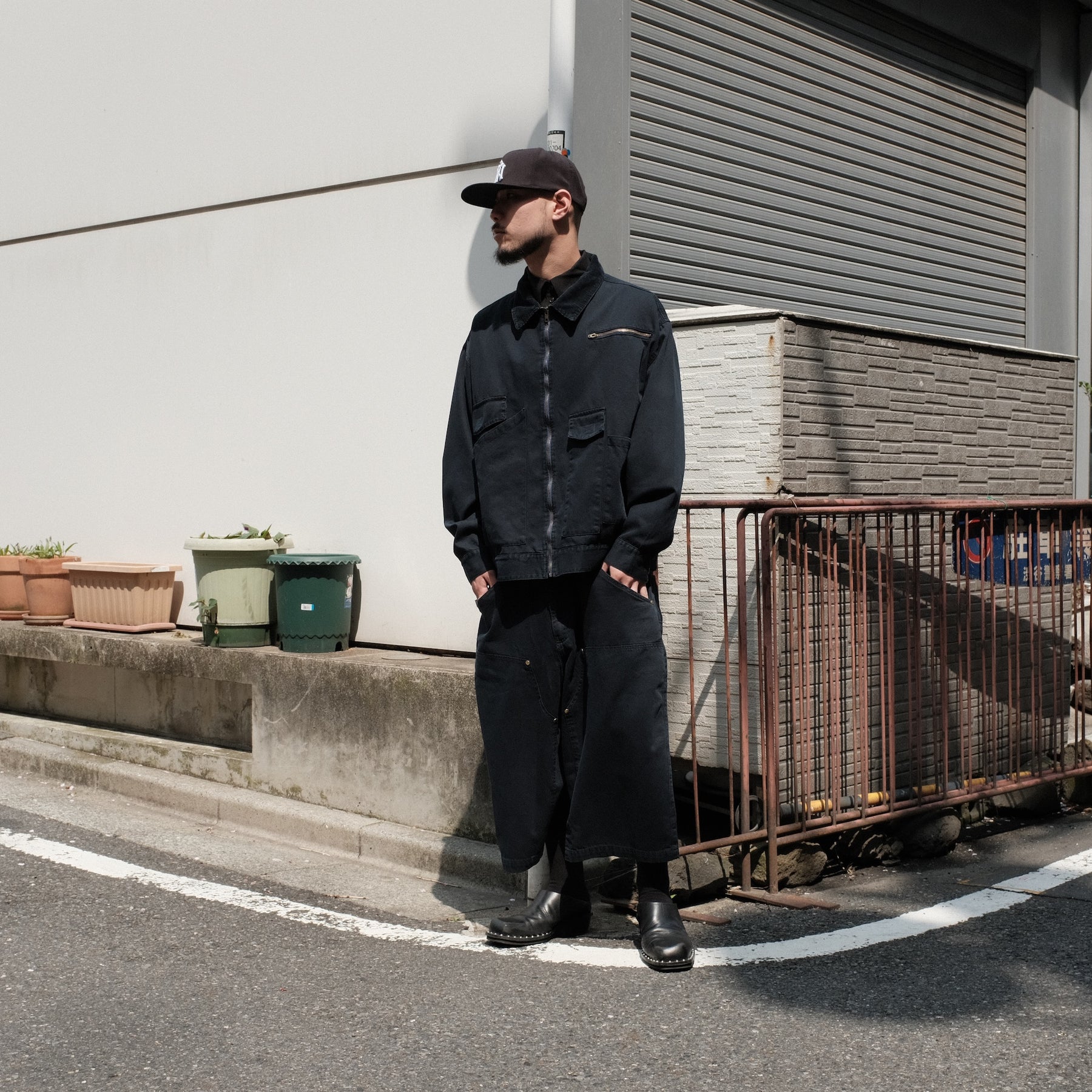 INTODUSK / VARIETY SUNSET JACKET WASHED MIDNIGHT NAVY ORGANIC