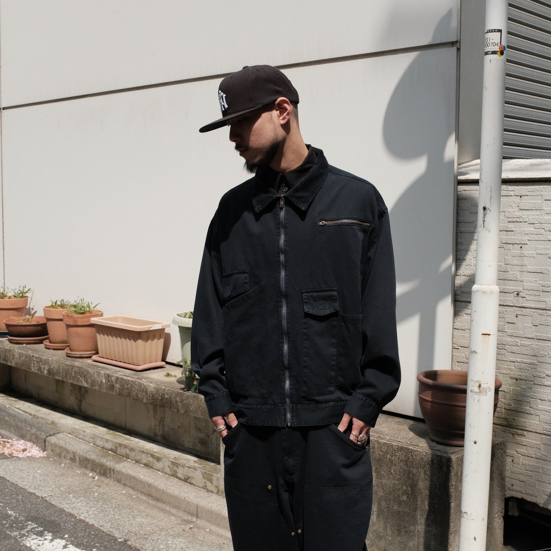 INTODUSK / VARIETY SUNSET JACKET WASHED MIDNIGHT NAVY ORGANIC