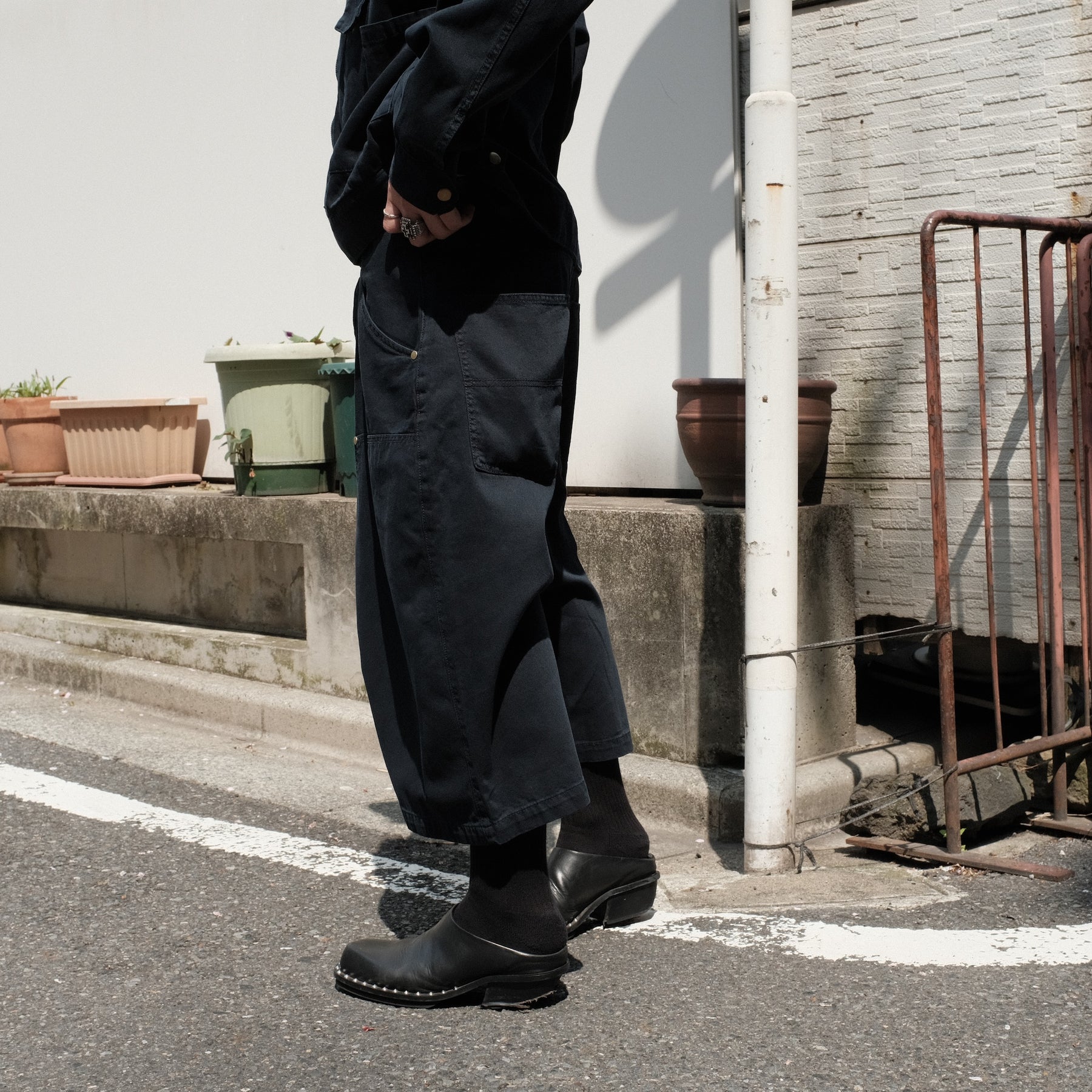 INTODUSK / EDGE REINFORCED SHORTS WASHED MIDNIGHT NAVY ORGANIC