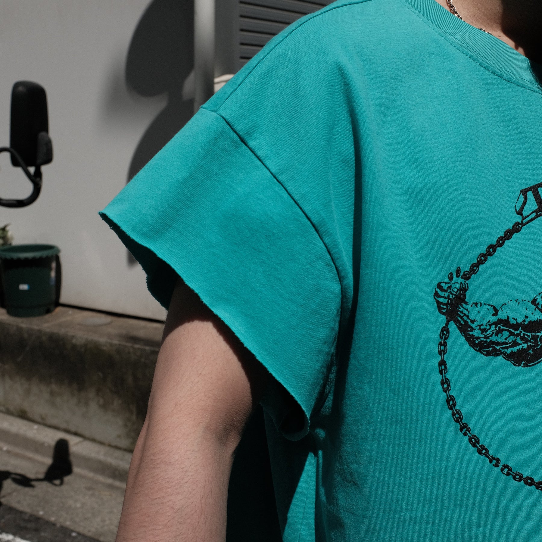 Y,IWO / “Think Big” Cap Sleeve TEAL