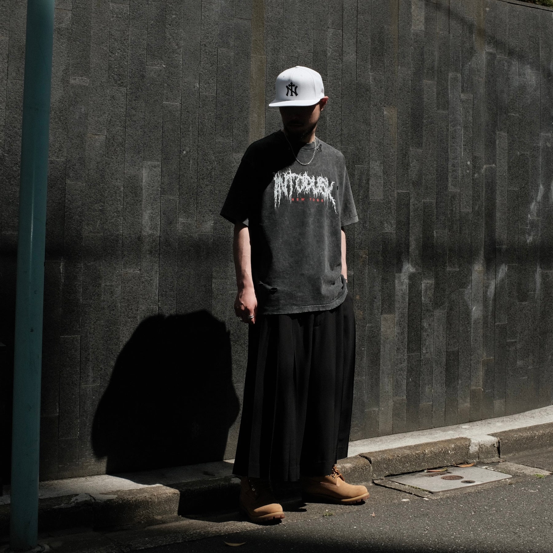 【CCTB Exclusive】INTODUSK / SCARY LOGO SS T WASHED BLACK