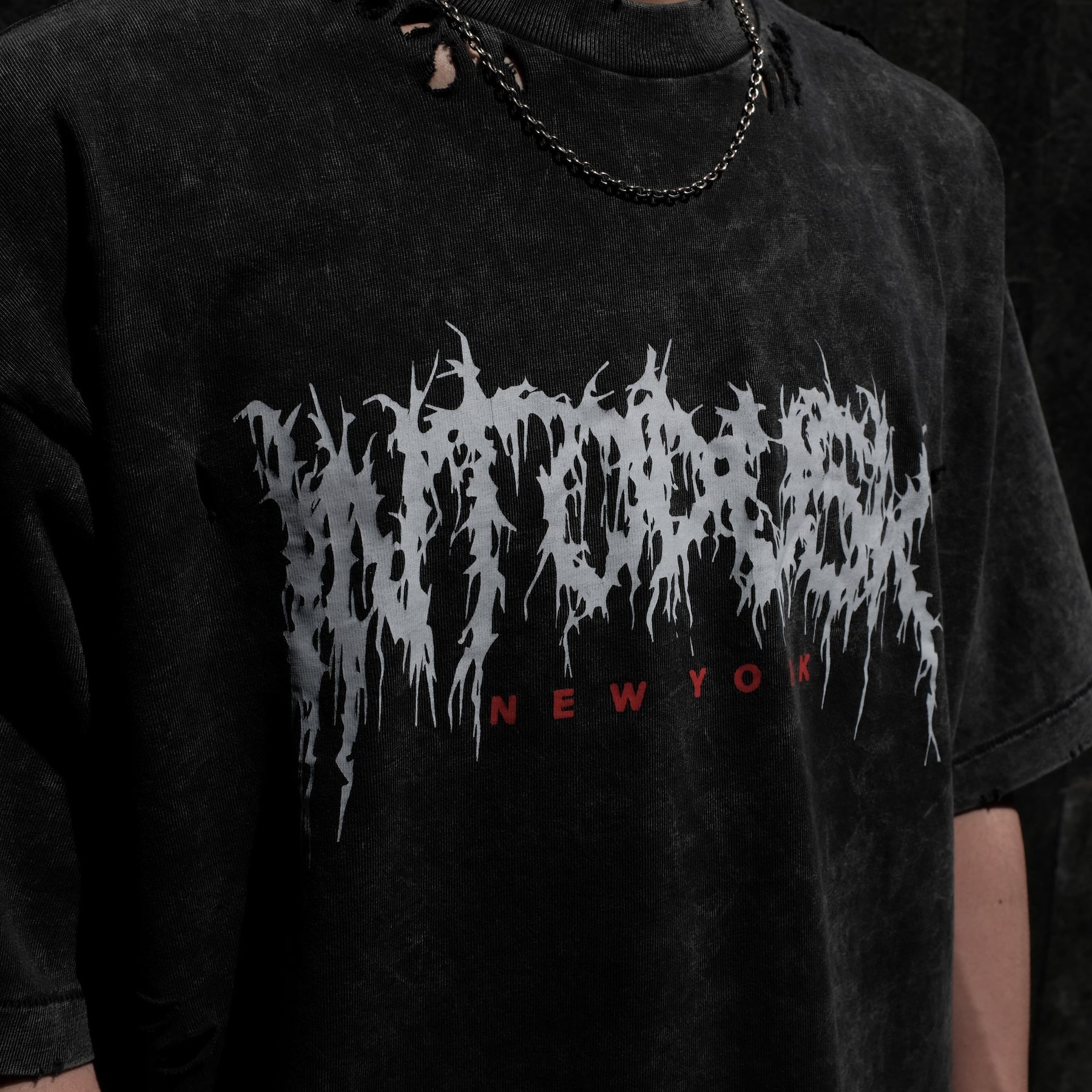 【CCTB Exclusive】INTODUSK / SCARY LOGO SS T WASHED BLACK