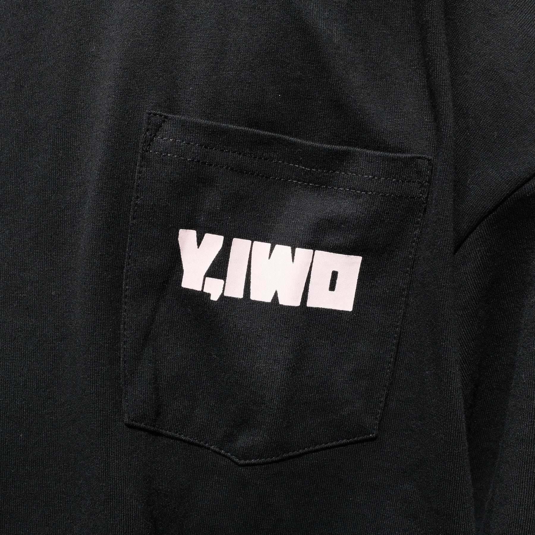 <span style="color: #f50b0b;">Last One</span> Y,IWO / “Totally Awesome” Pocket Tee BLACK