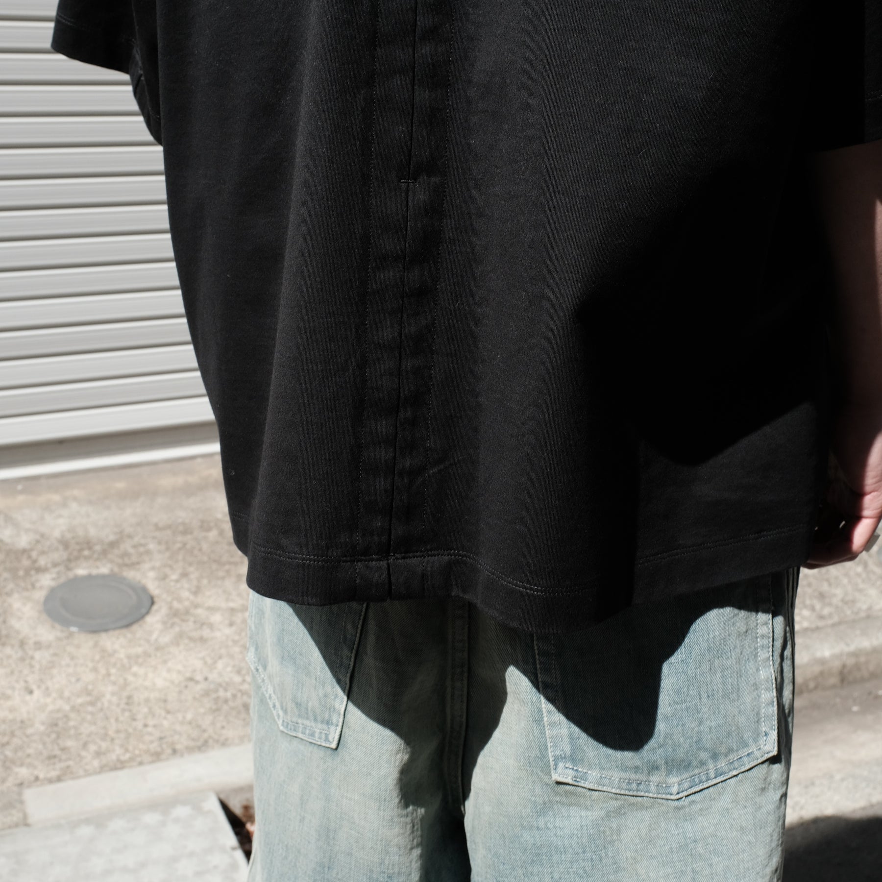 ROTOL / CROSS MESH TEE BLACK