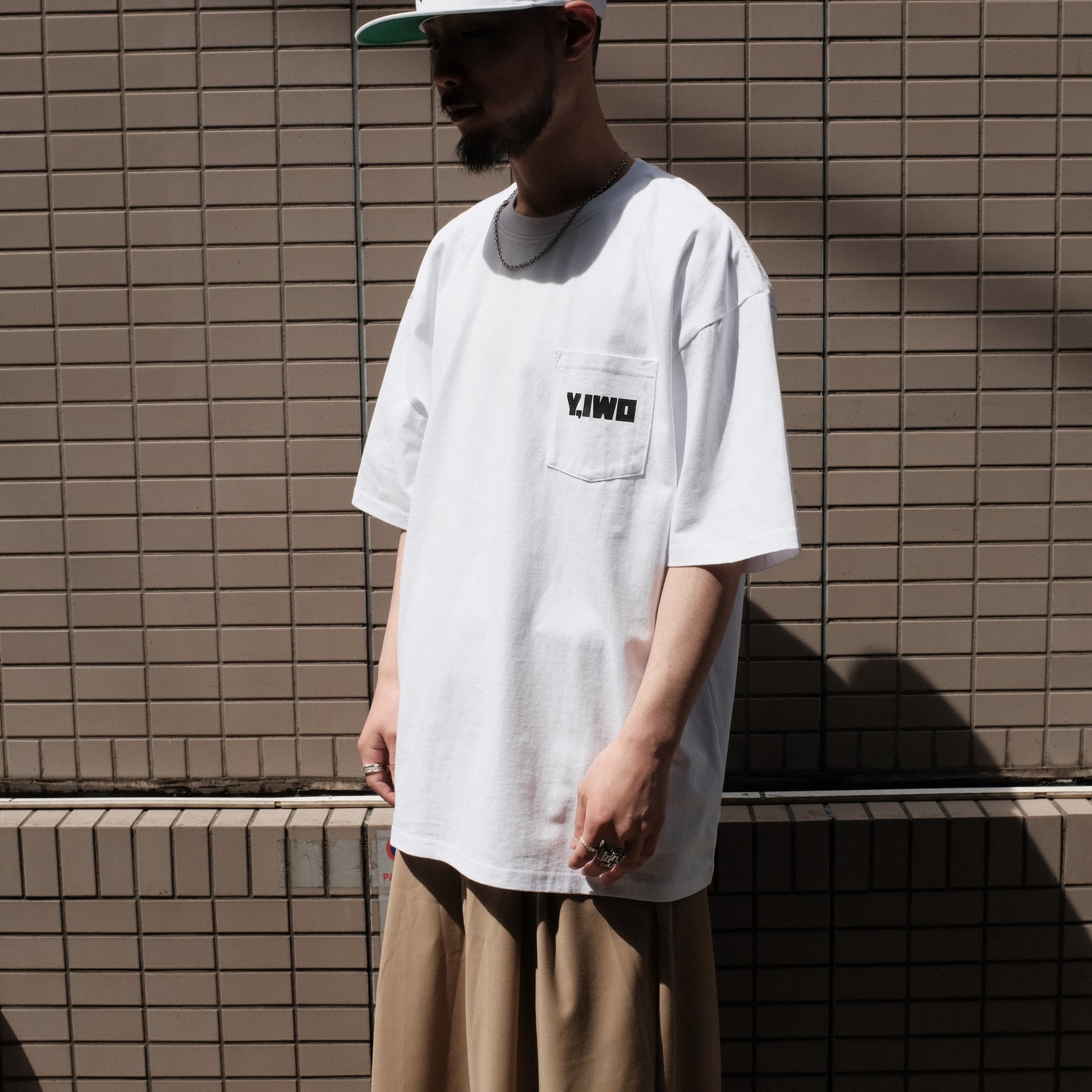 Y,IWO / “Think Big” Pocket Tee WHITE